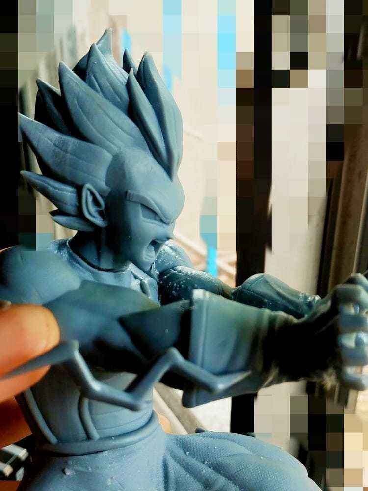 Vegeta Final Flash Blue SuperSayian 3D print model_2