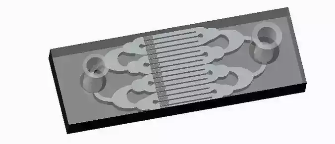 Preconcentrator metal plate with two wires