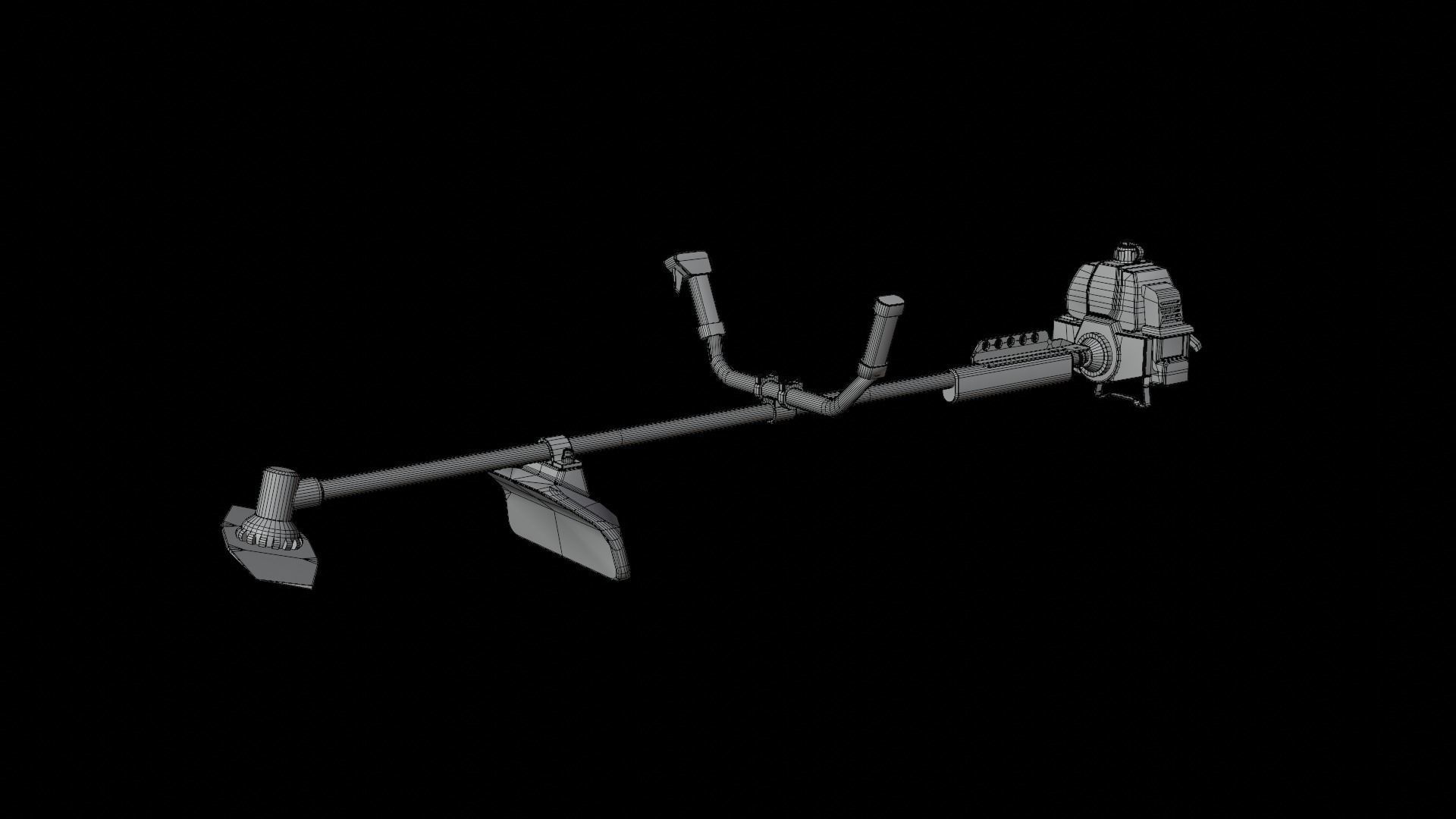 Brush Cutter 3D model_17