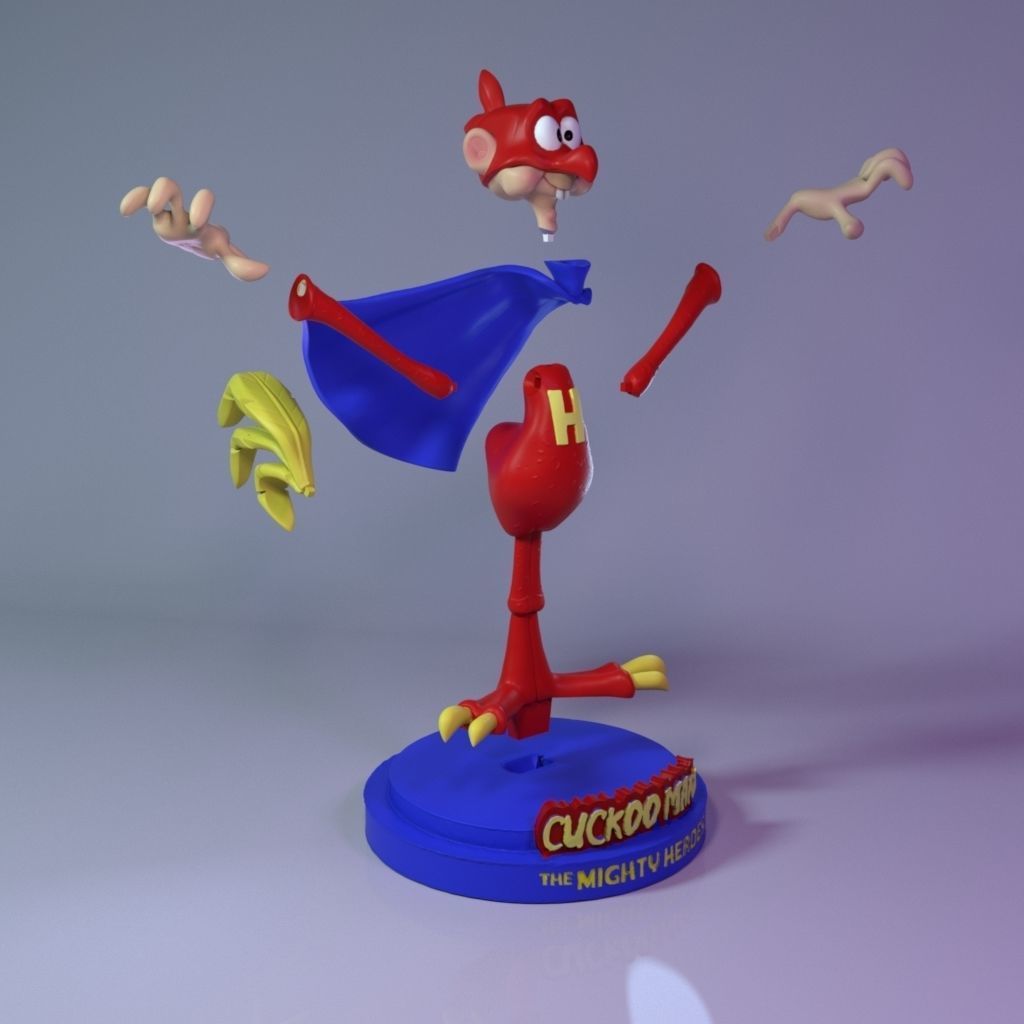 Cuckoo-Man - The Mighty Heroes 3D print model_3