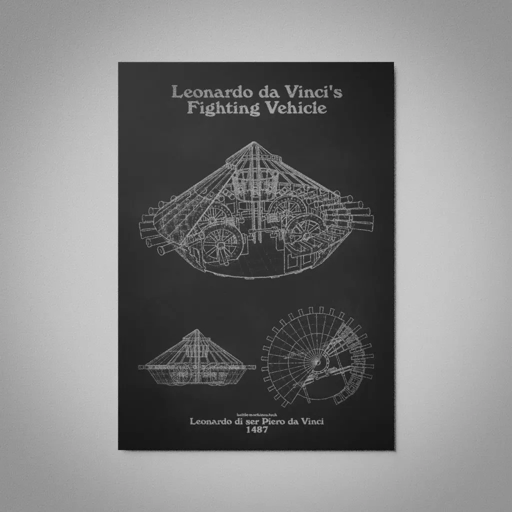 Da Vinci Tank Wall Picture 3D model_0