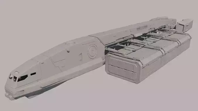 Sci Fi Transport Ship