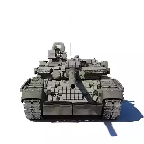 T-80BV russian tank - russian tank 3D model