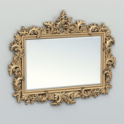 Rectangle mirror frame 019 3D model