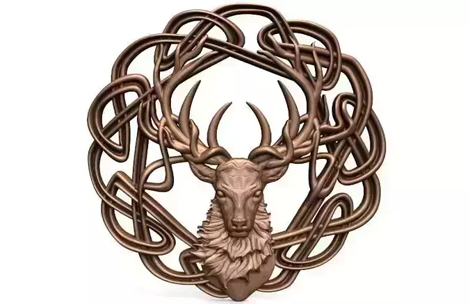 Celtic deer CNC