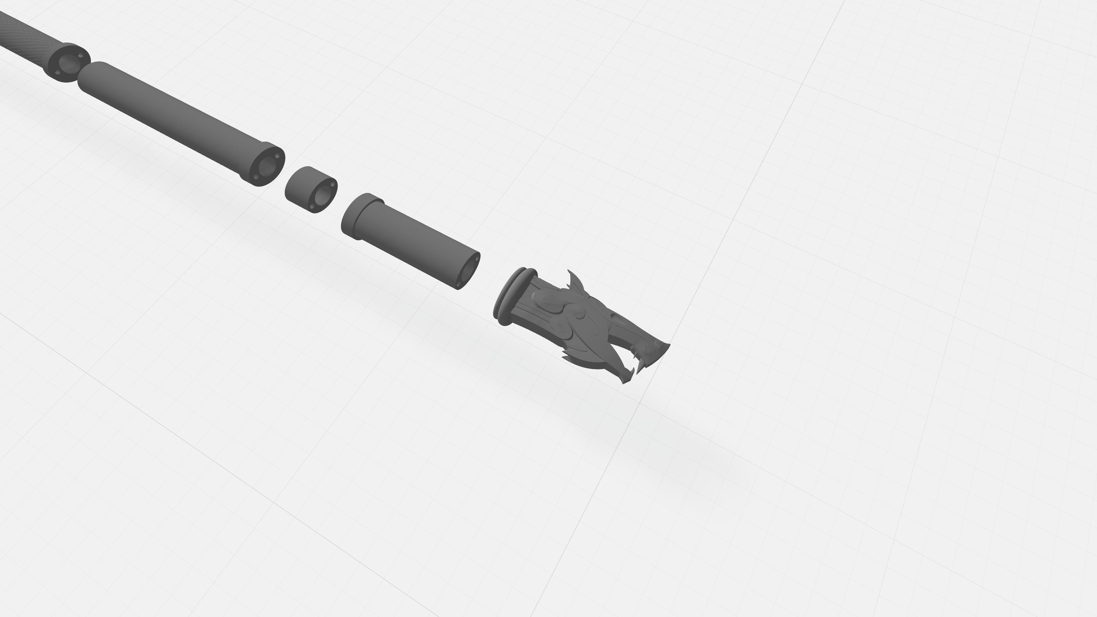 AC Valhalla - Sepulcher Axe 3D print model_7