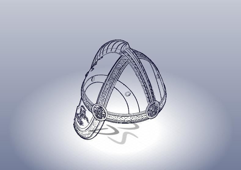 HELM OF EOMER 3D print model_4