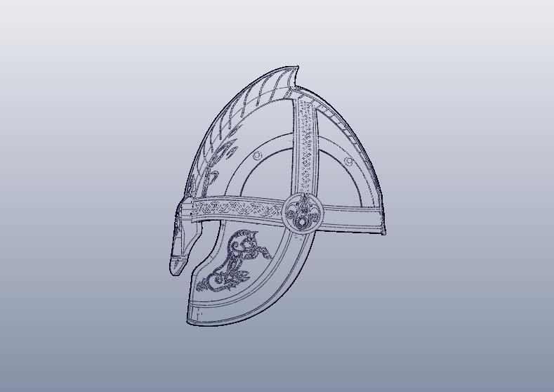 HELM OF EOMER 3D print model_2