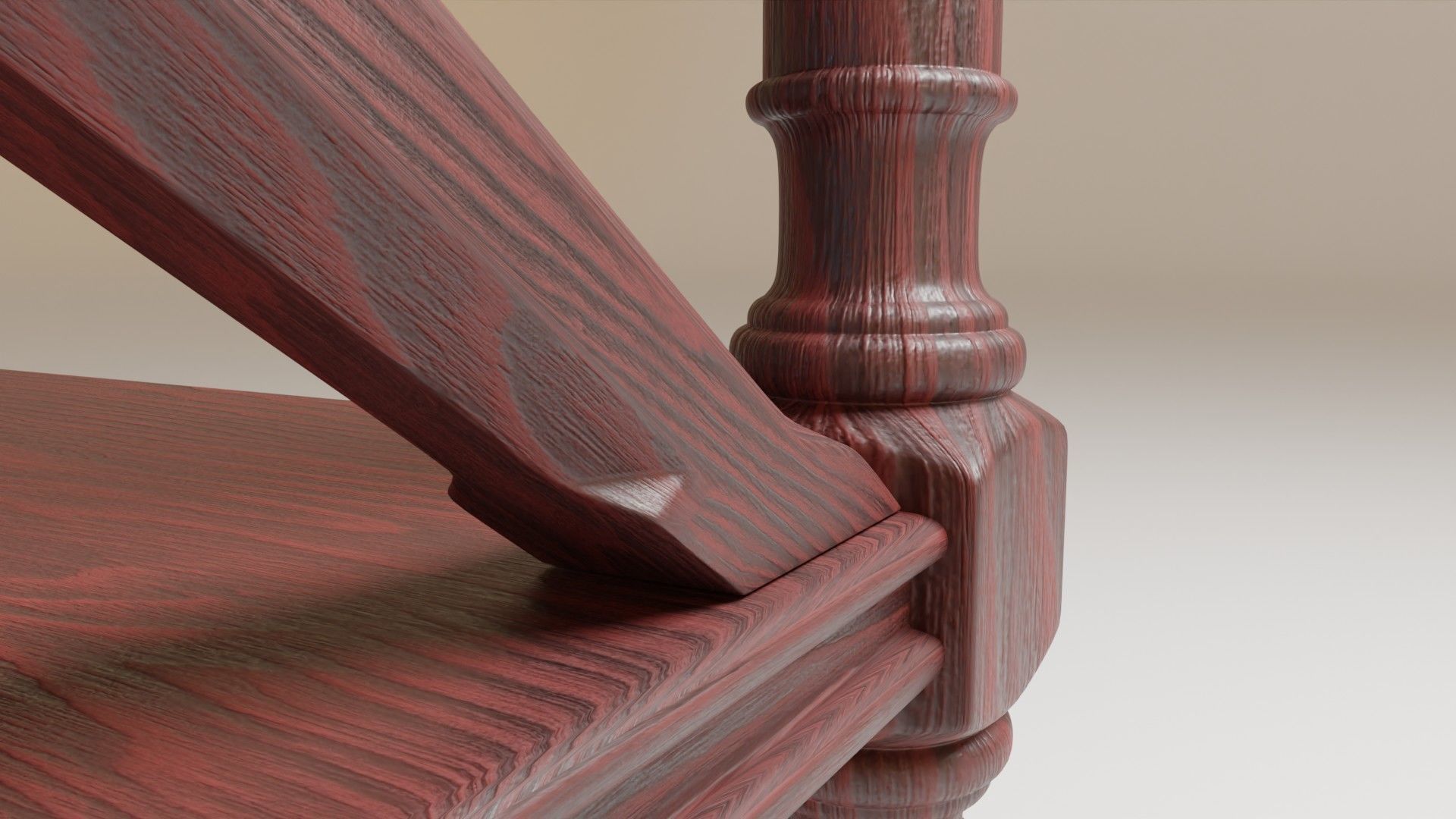 Fancy end table 3D model_11
