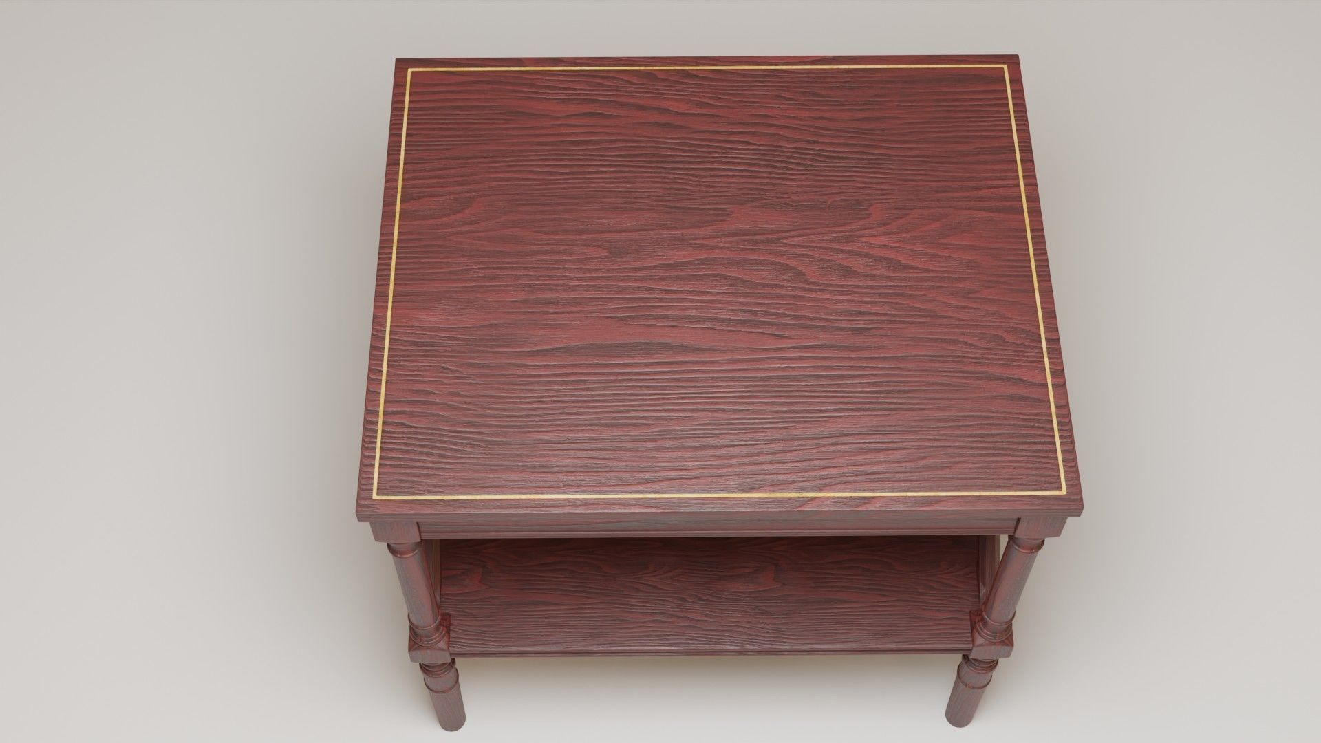 Fancy end table 3D model_5