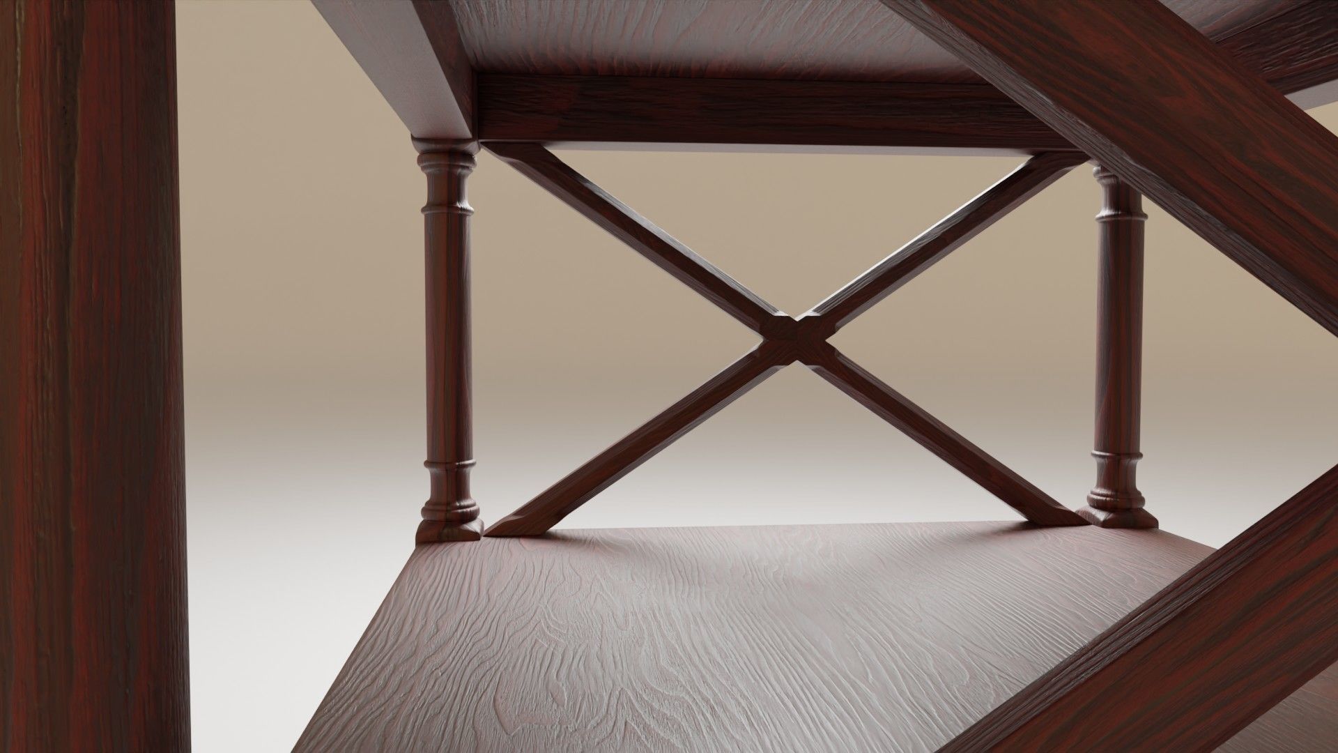 Fancy end table 3D model_8