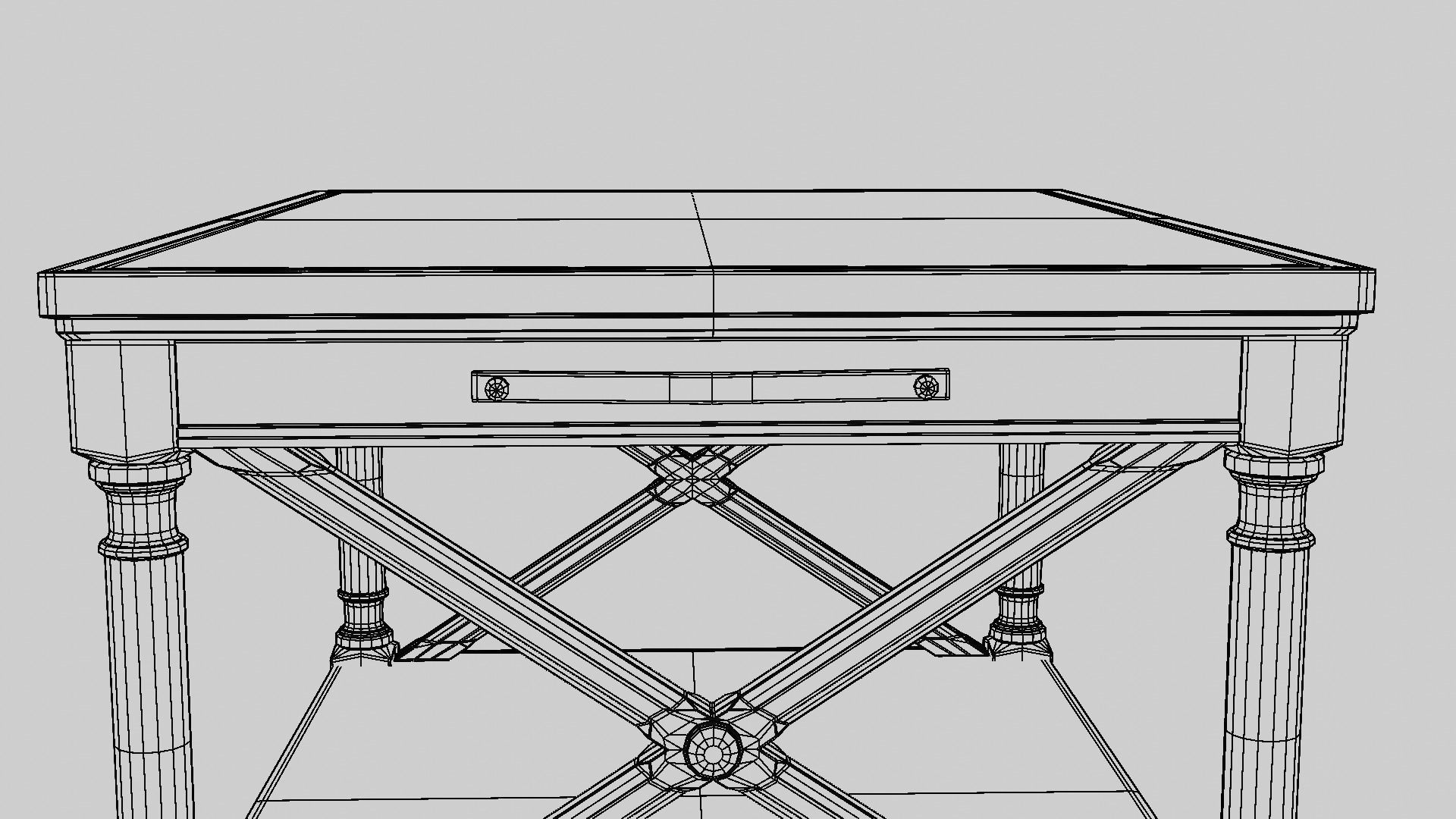 Fancy end table 3D model_12