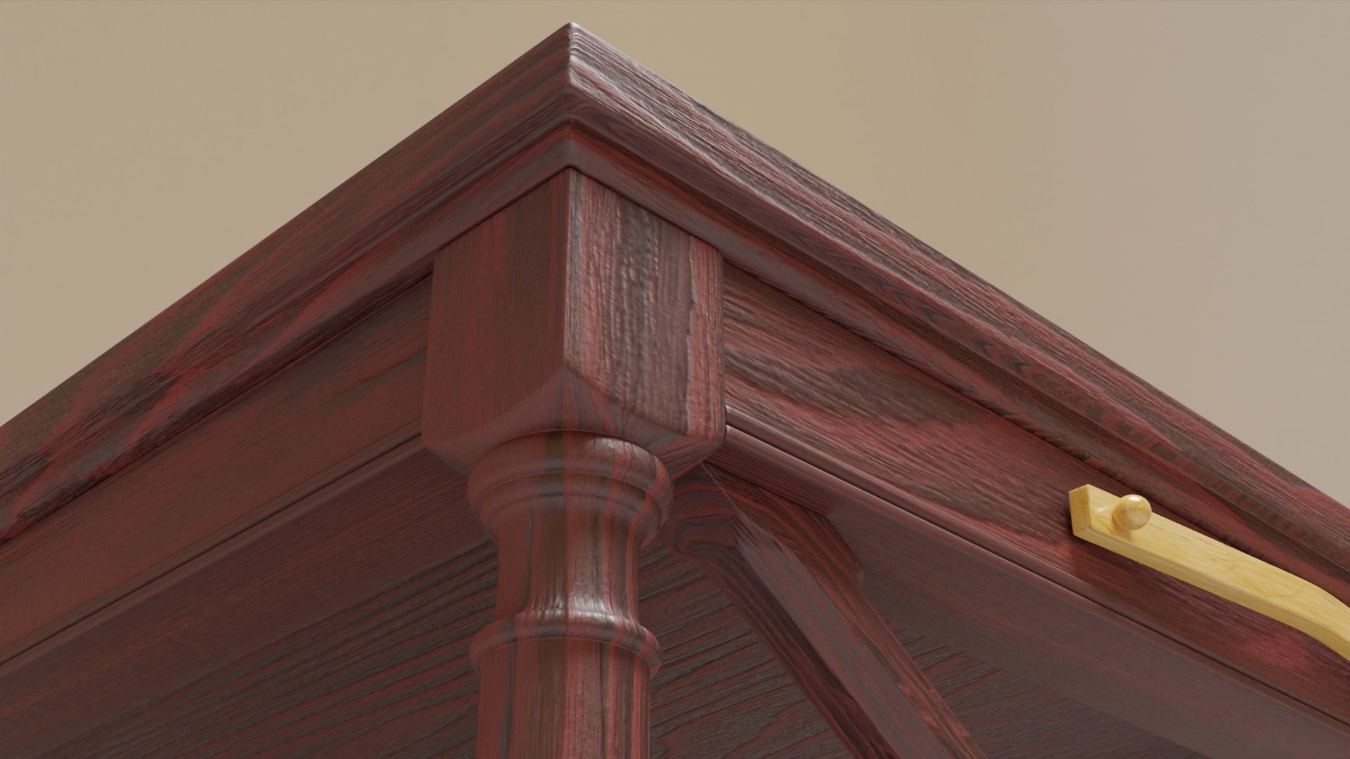 Fancy end table 3D model_6