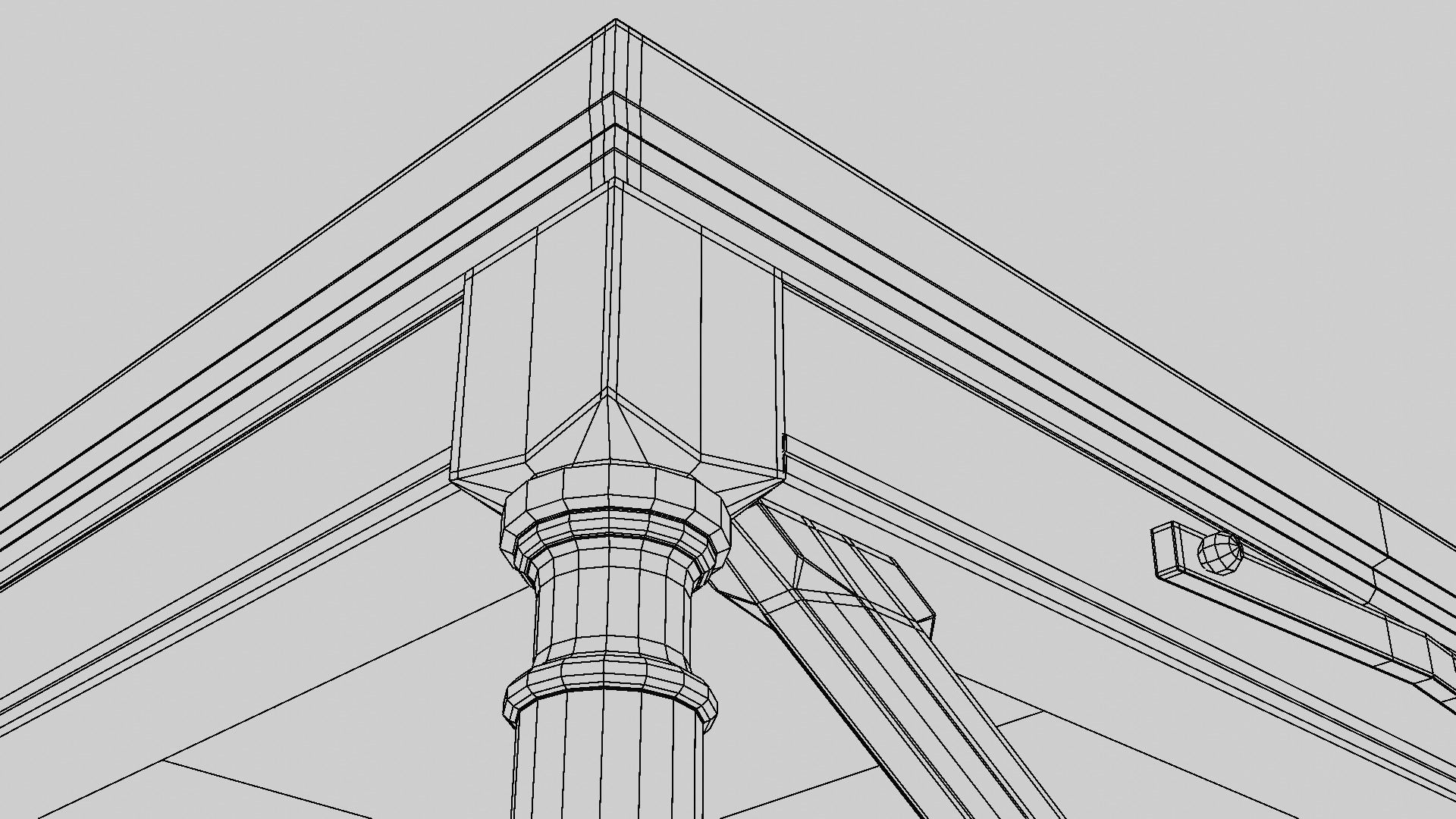 Fancy end table 3D model_16