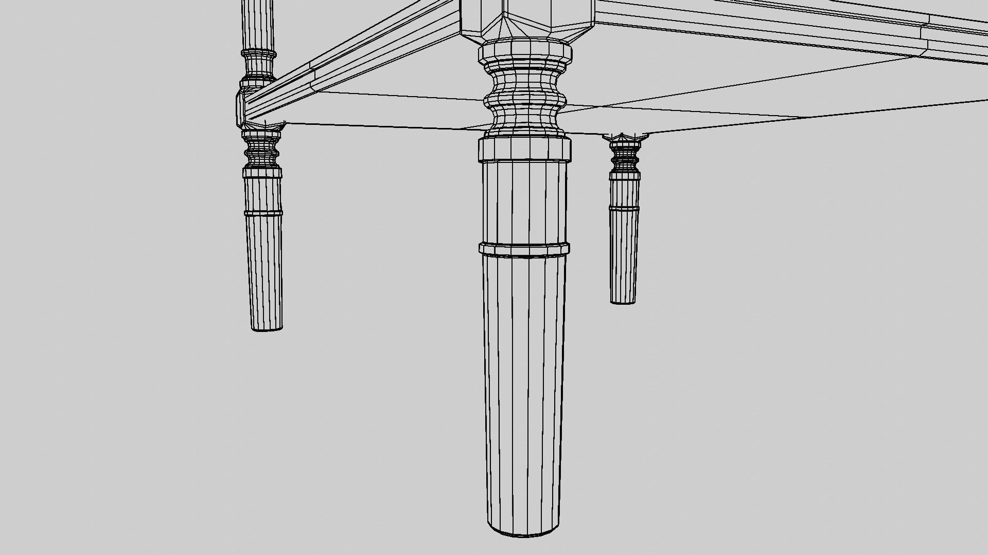 Fancy end table 3D model_20