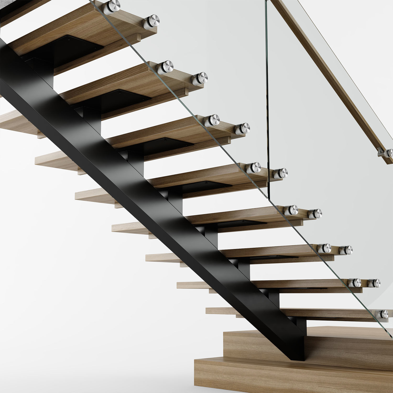 Modern interior stair 07 3D model_11