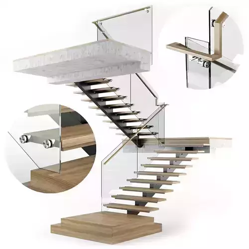 Modern interior stair 07