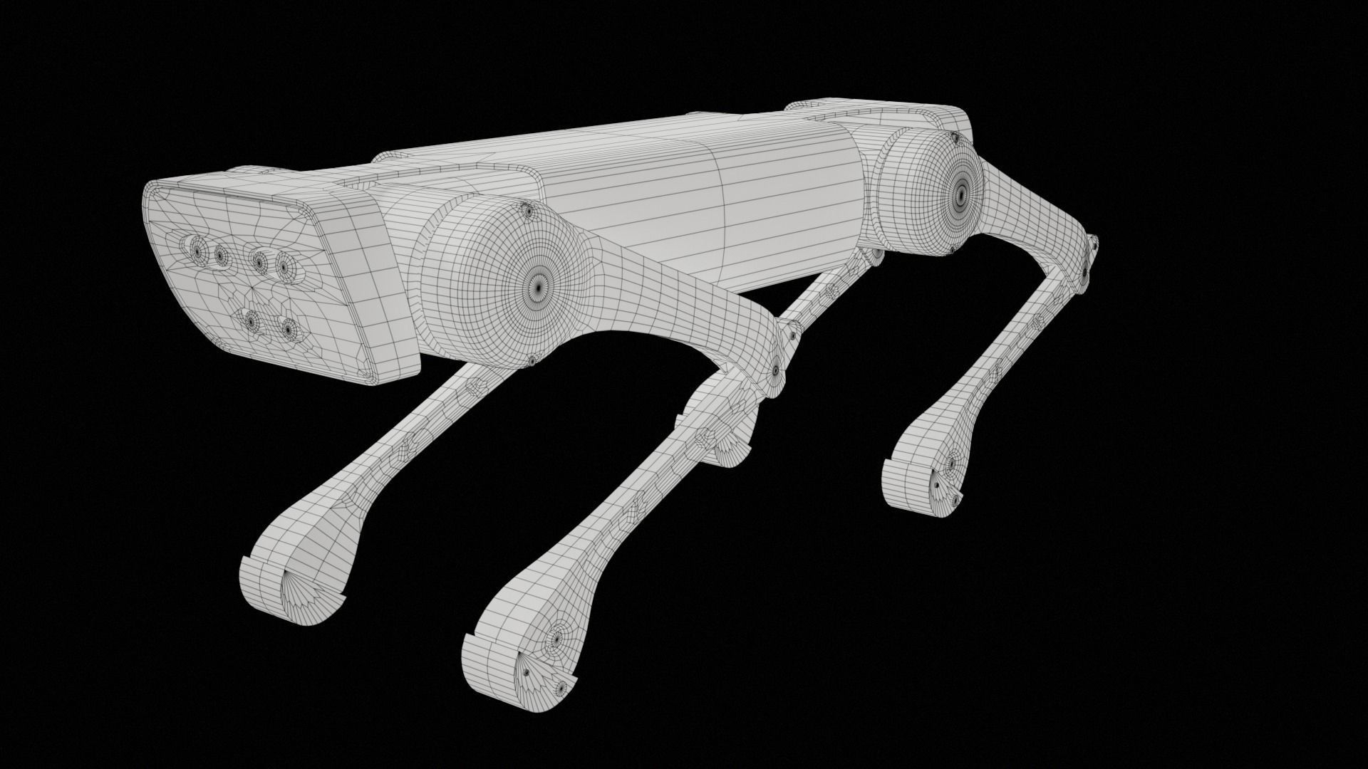 Alien-Go Robot Dog PBR Gameready Low-poly 3D model_42