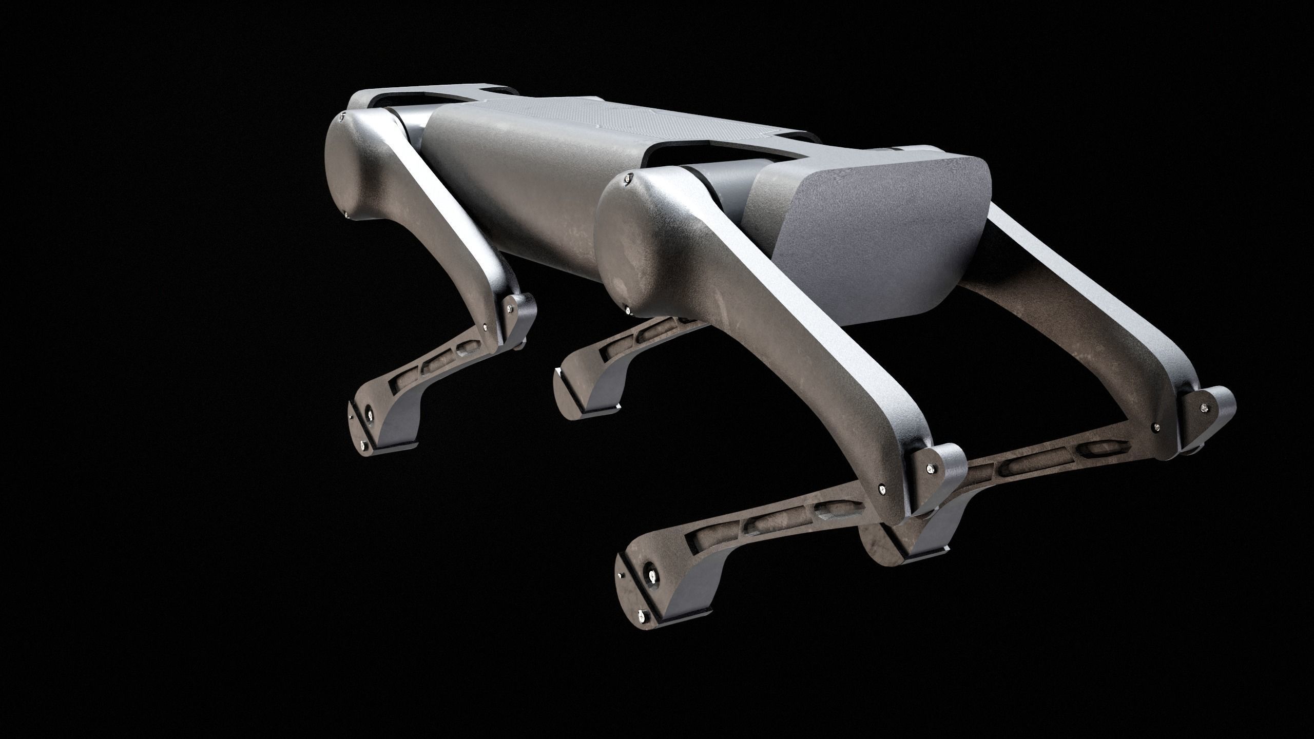 Alien-Go Robot Dog PBR Gameready Low-poly 3D model_16