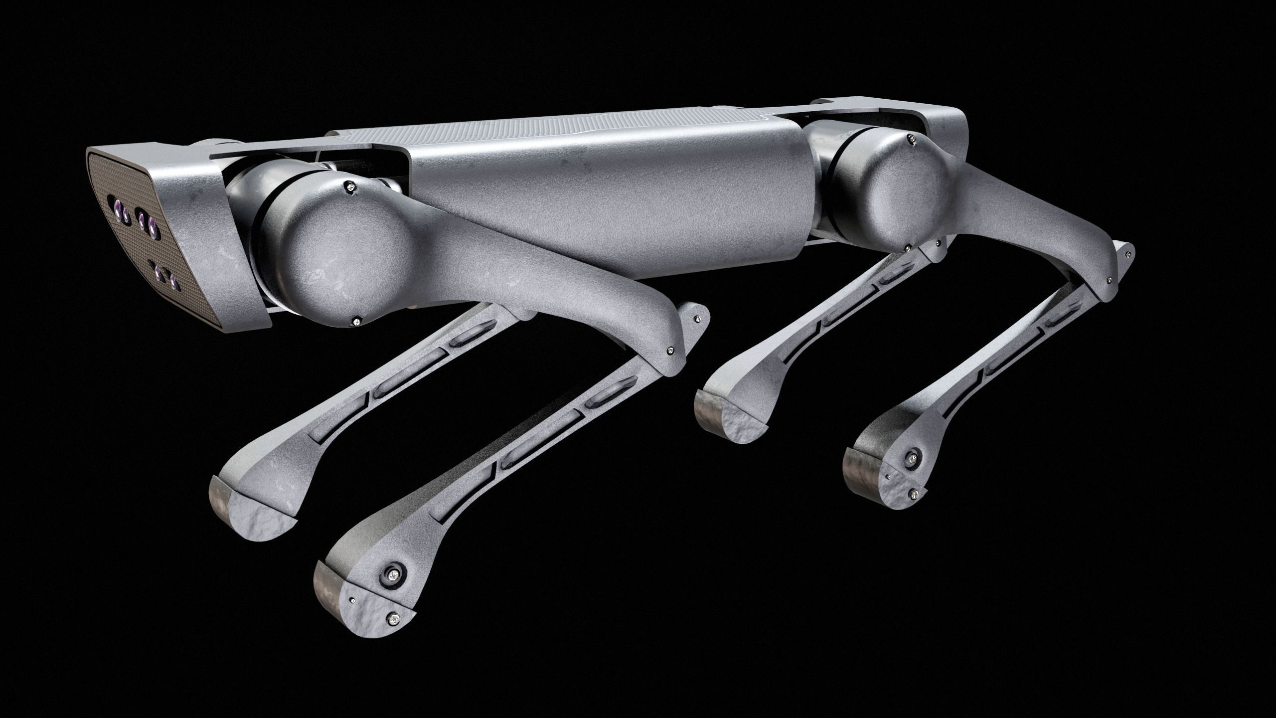 Alien-Go Robot Dog PBR Gameready Low-poly 3D model_21