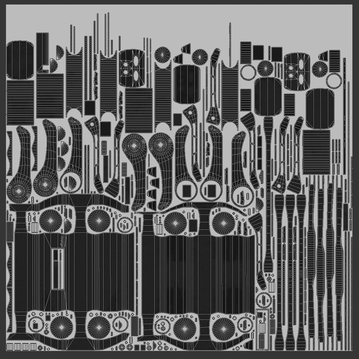 Alien-Go Robot Dog PBR Gameready Low-poly 3D model_57