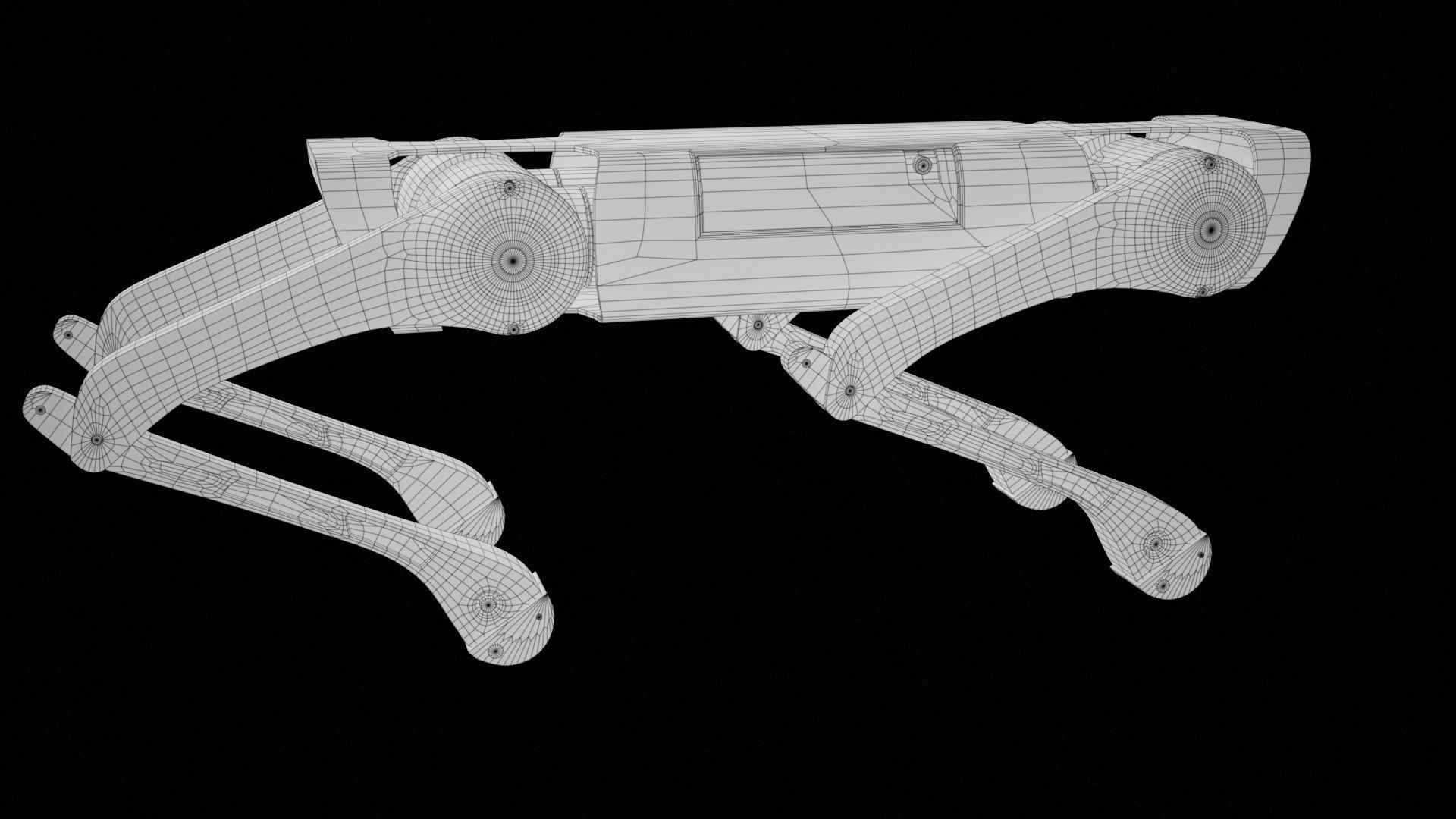 Alien-Go Robot Dog PBR Gameready Low-poly 3D model_48