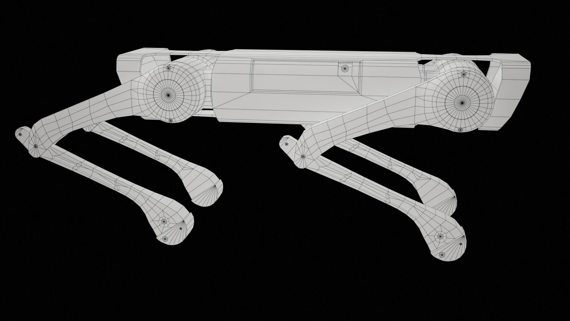 Alien-Go Robot Dog PBR Gameready Low-poly 3D model_32