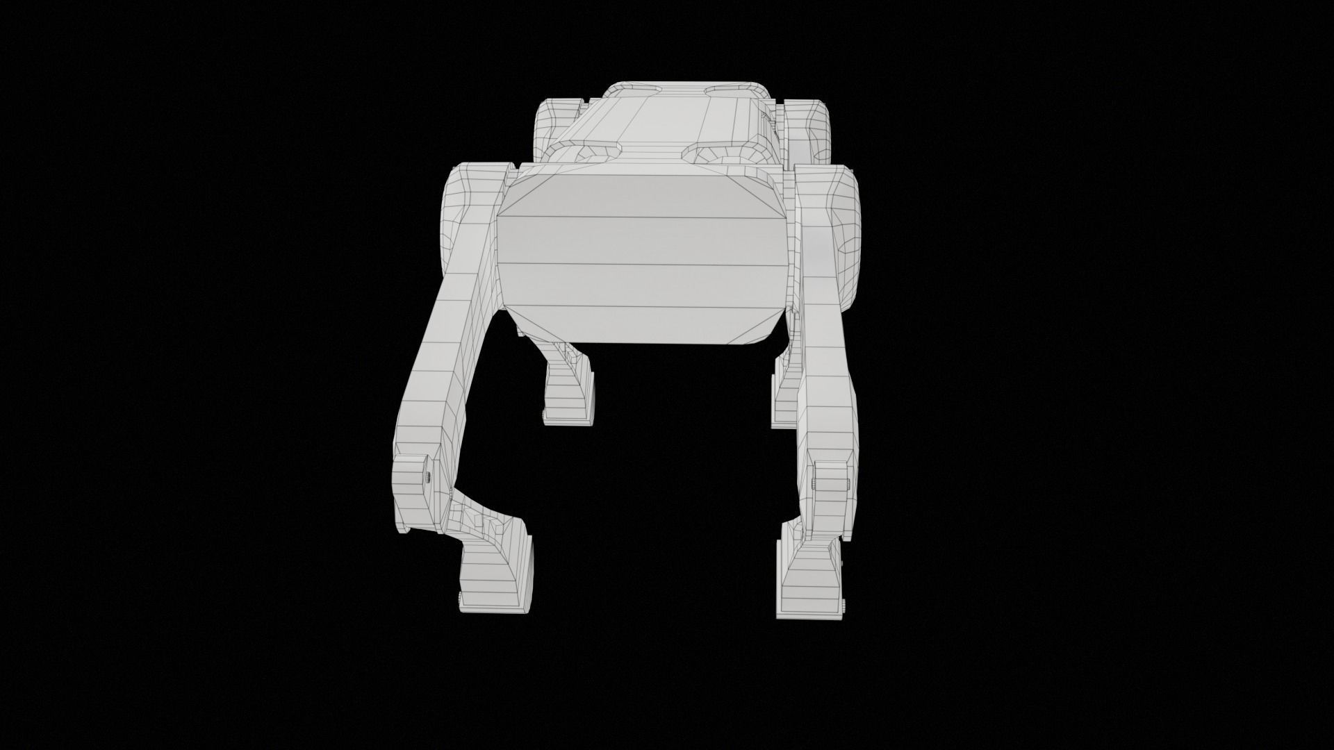 Alien-Go Robot Dog PBR Gameready Low-poly 3D model_36