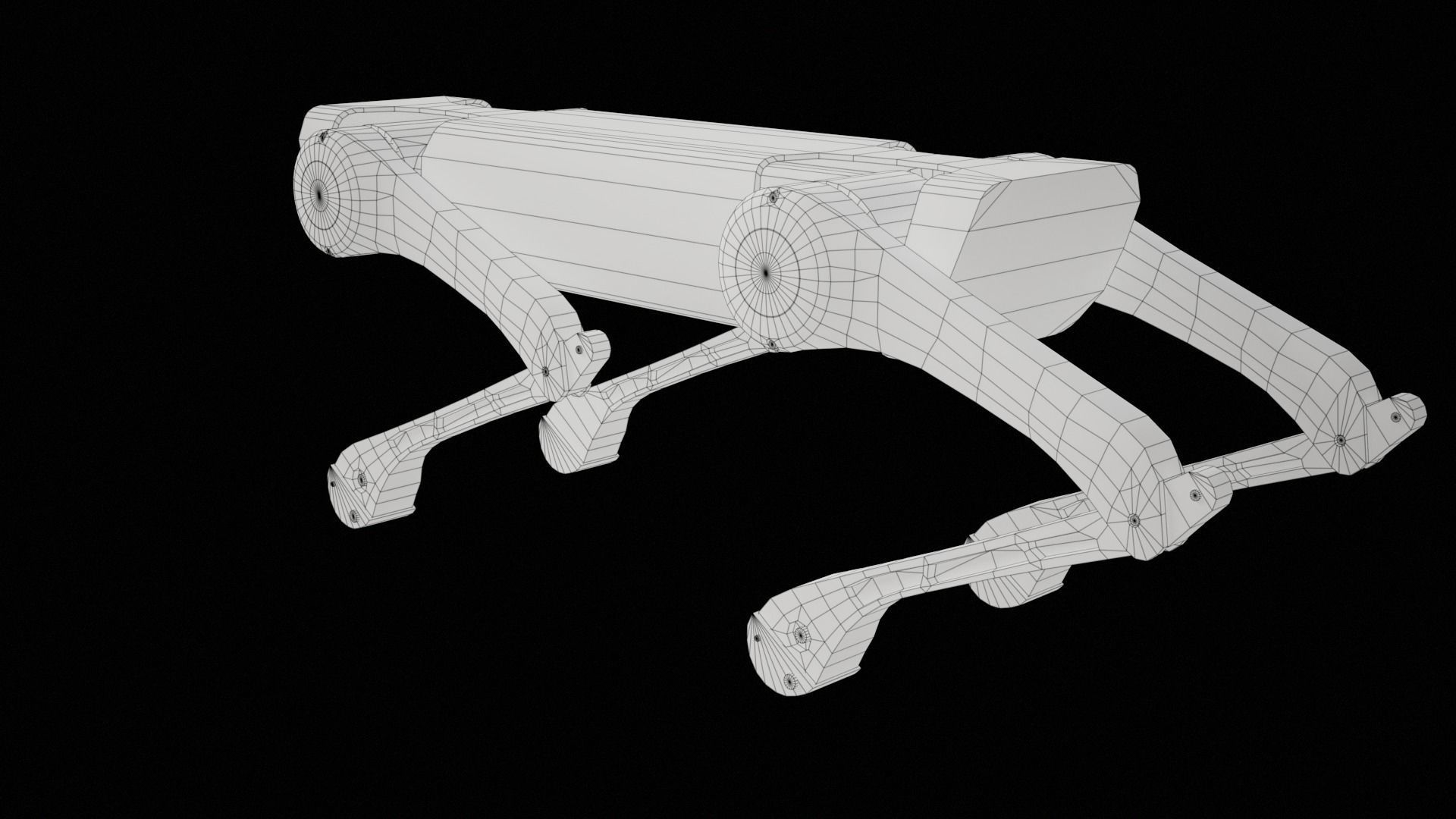 Alien-Go Robot Dog PBR Gameready Low-poly 3D model_38