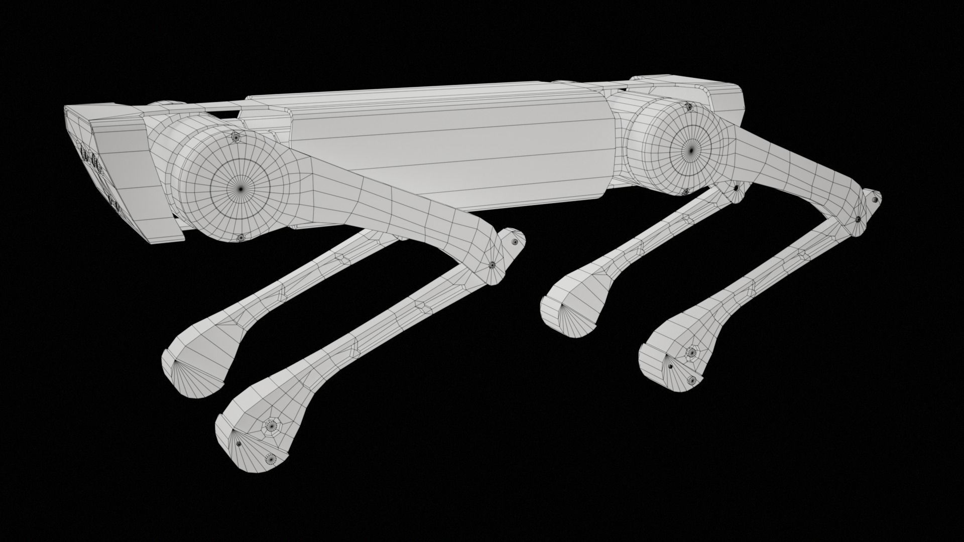 Alien-Go Robot Dog PBR Gameready Low-poly 3D model_41