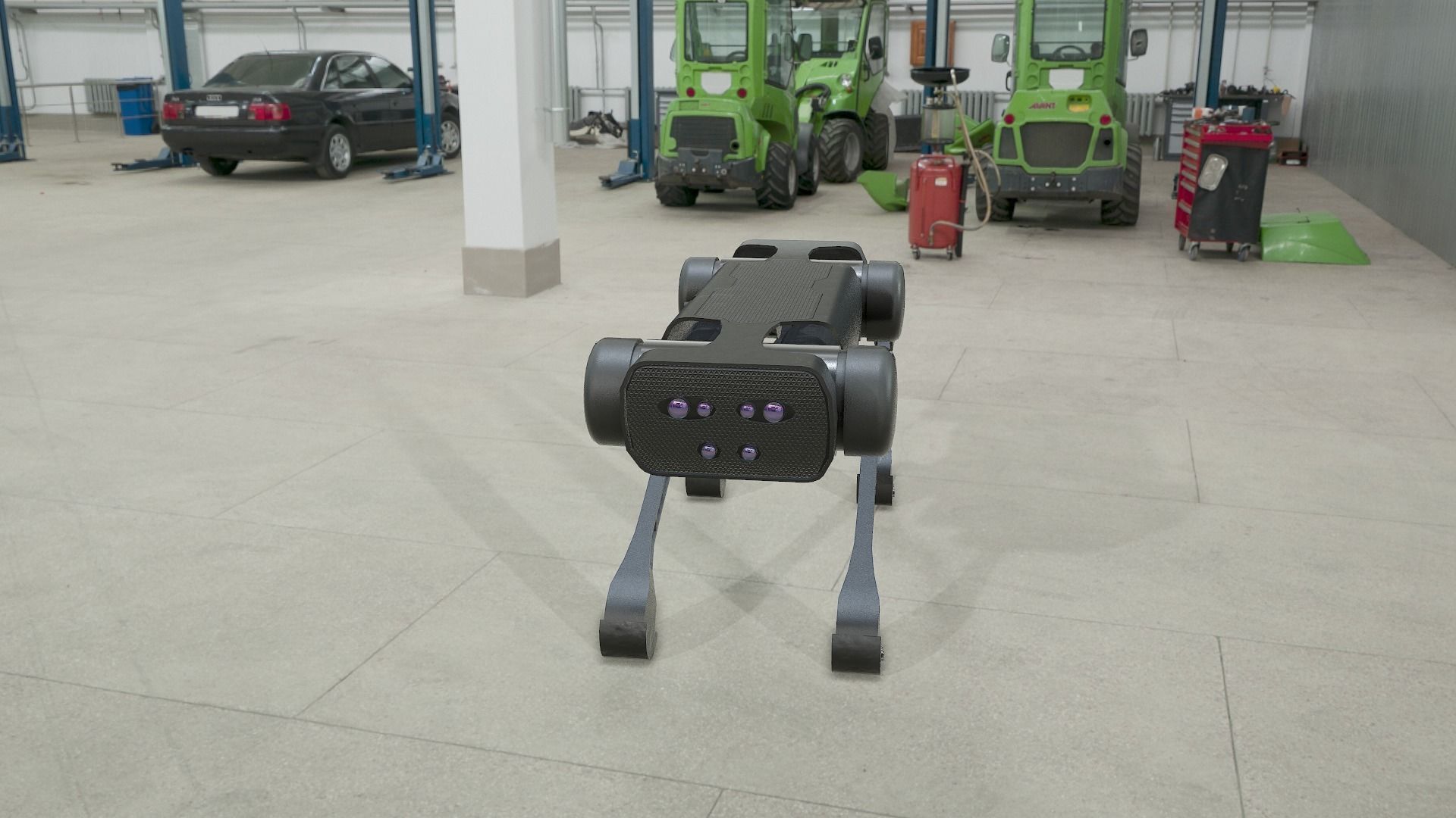 Alien-Go Robot Dog PBR Gameready Low-poly 3D model_25