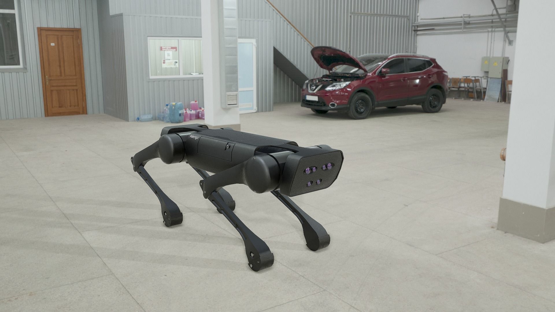 Alien-Go Robot Dog PBR Gameready Low-poly 3D model_22