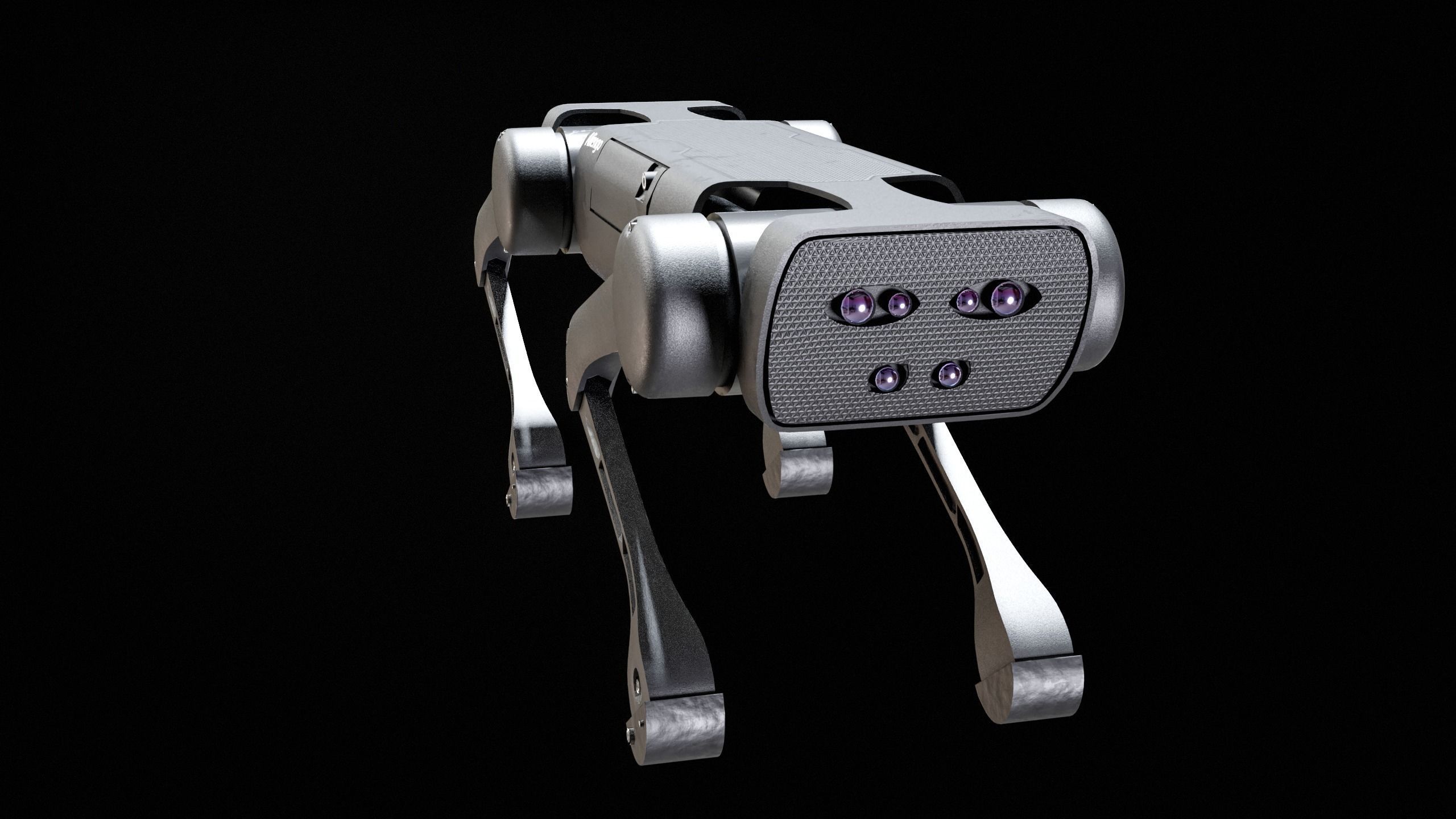 Alien-Go Robot Dog PBR Gameready Low-poly 3D model_5