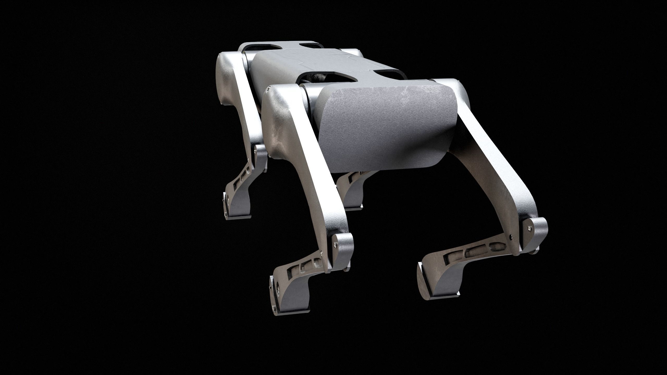 Alien-Go Robot Dog PBR Gameready Low-poly 3D model_15