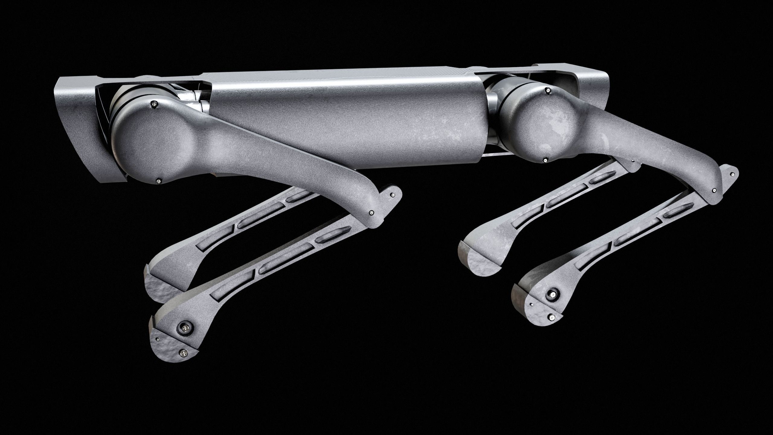 Alien-Go Robot Dog PBR Gameready Low-poly 3D model_20