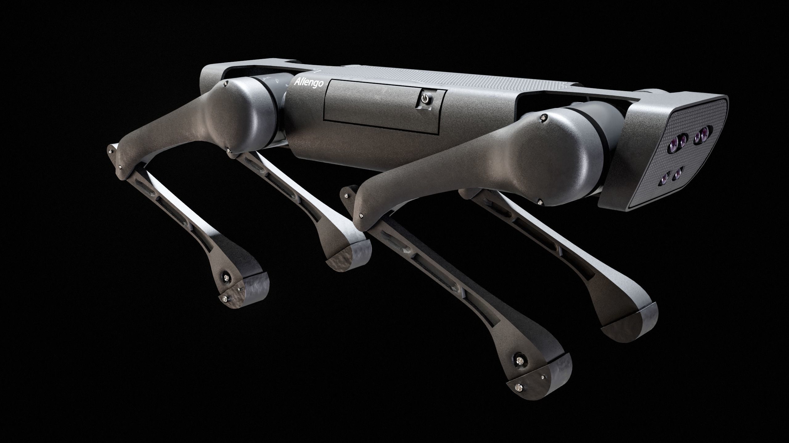 Alien-Go Robot Dog PBR Gameready Low-poly 3D model_7