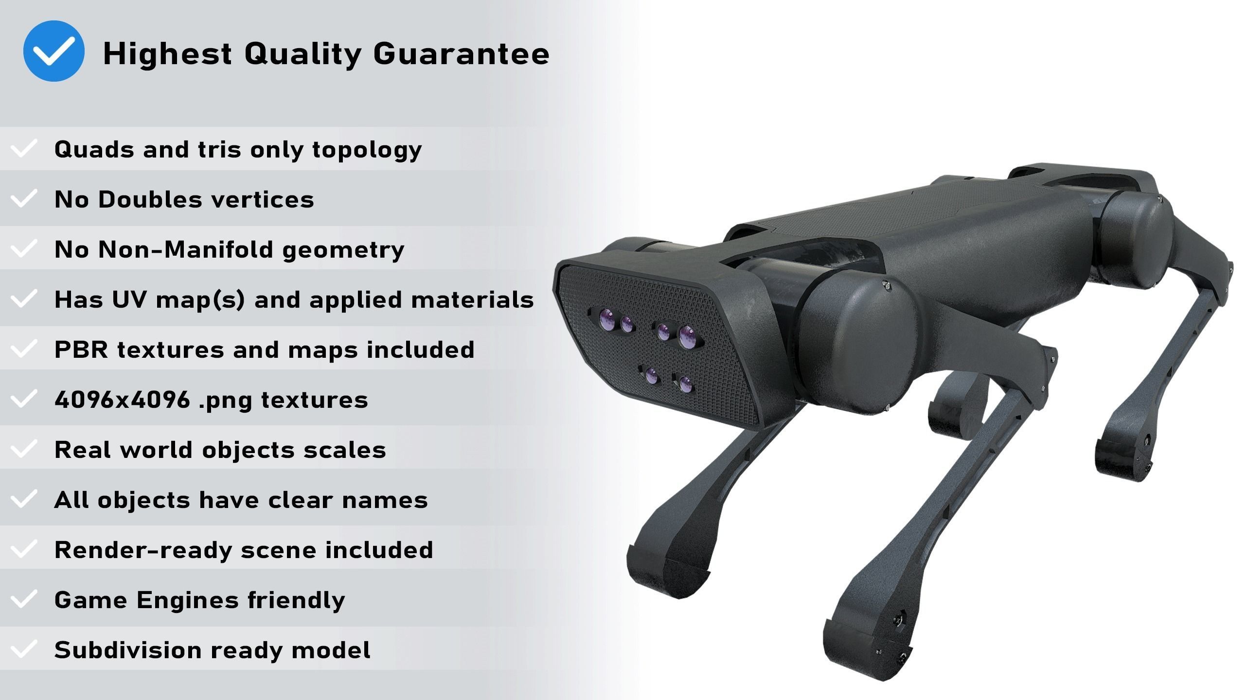 Alien-Go Robot Dog PBR Gameready Low-poly 3D model_1