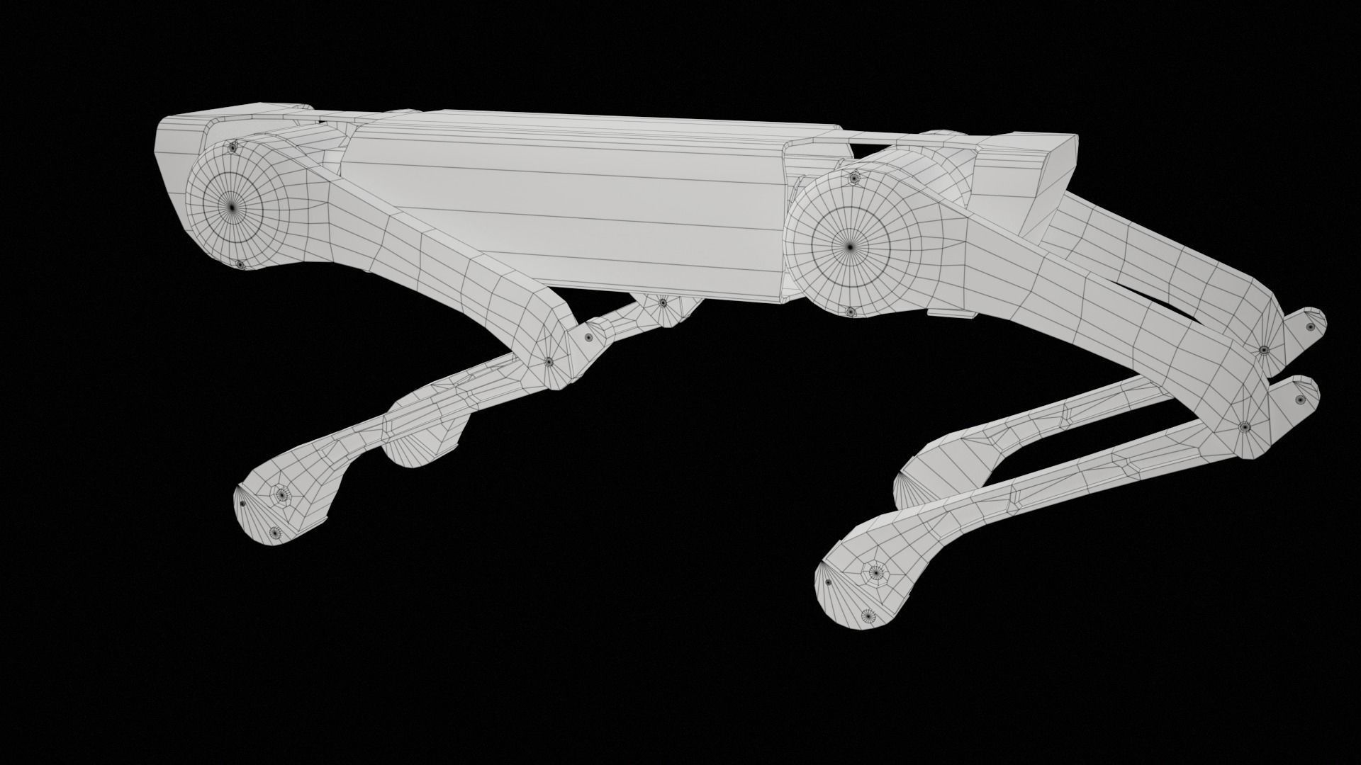 Alien-Go Robot Dog PBR Gameready Low-poly 3D model_39