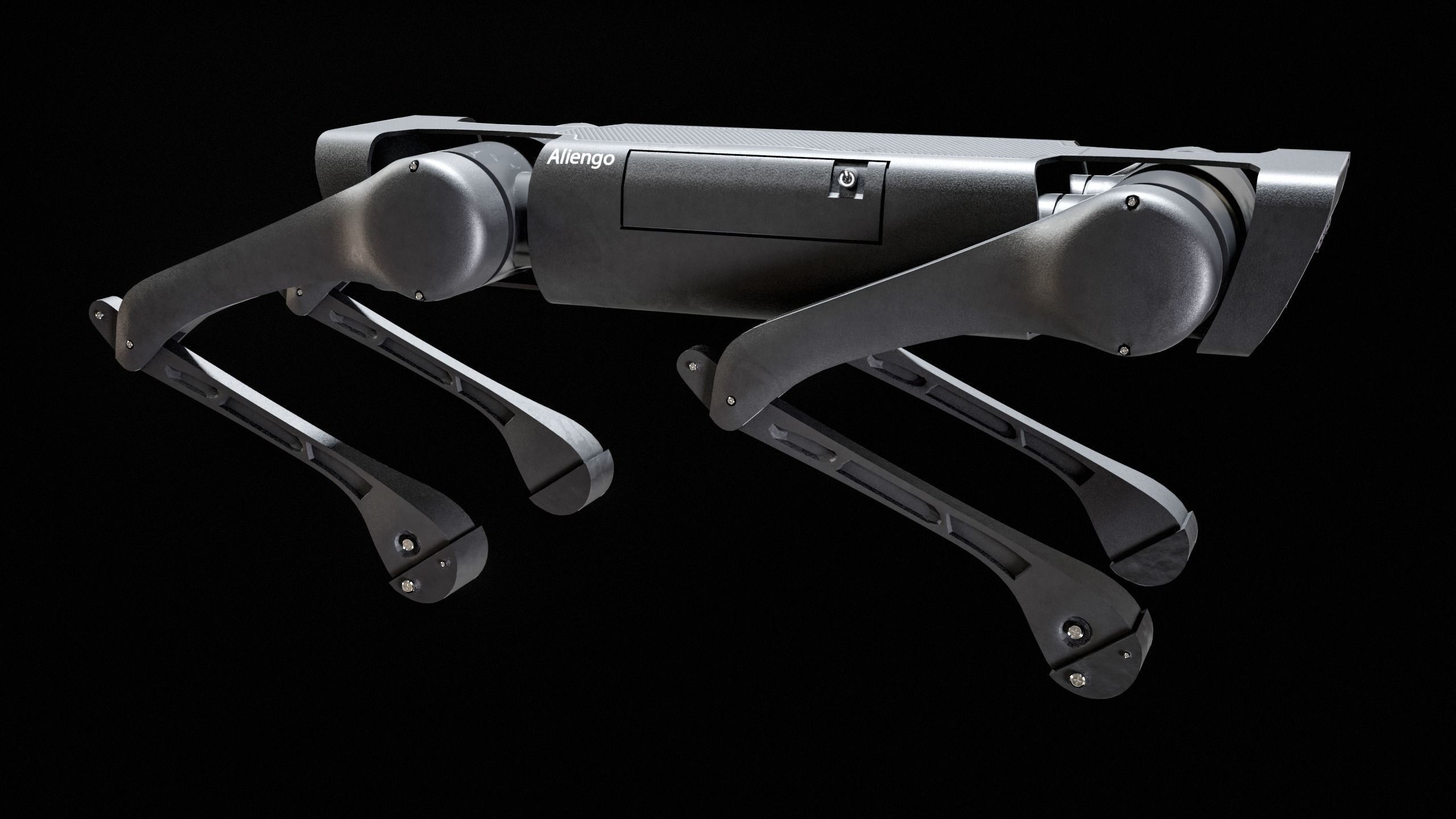 Alien-Go Robot Dog PBR Gameready Low-poly 3D model_8