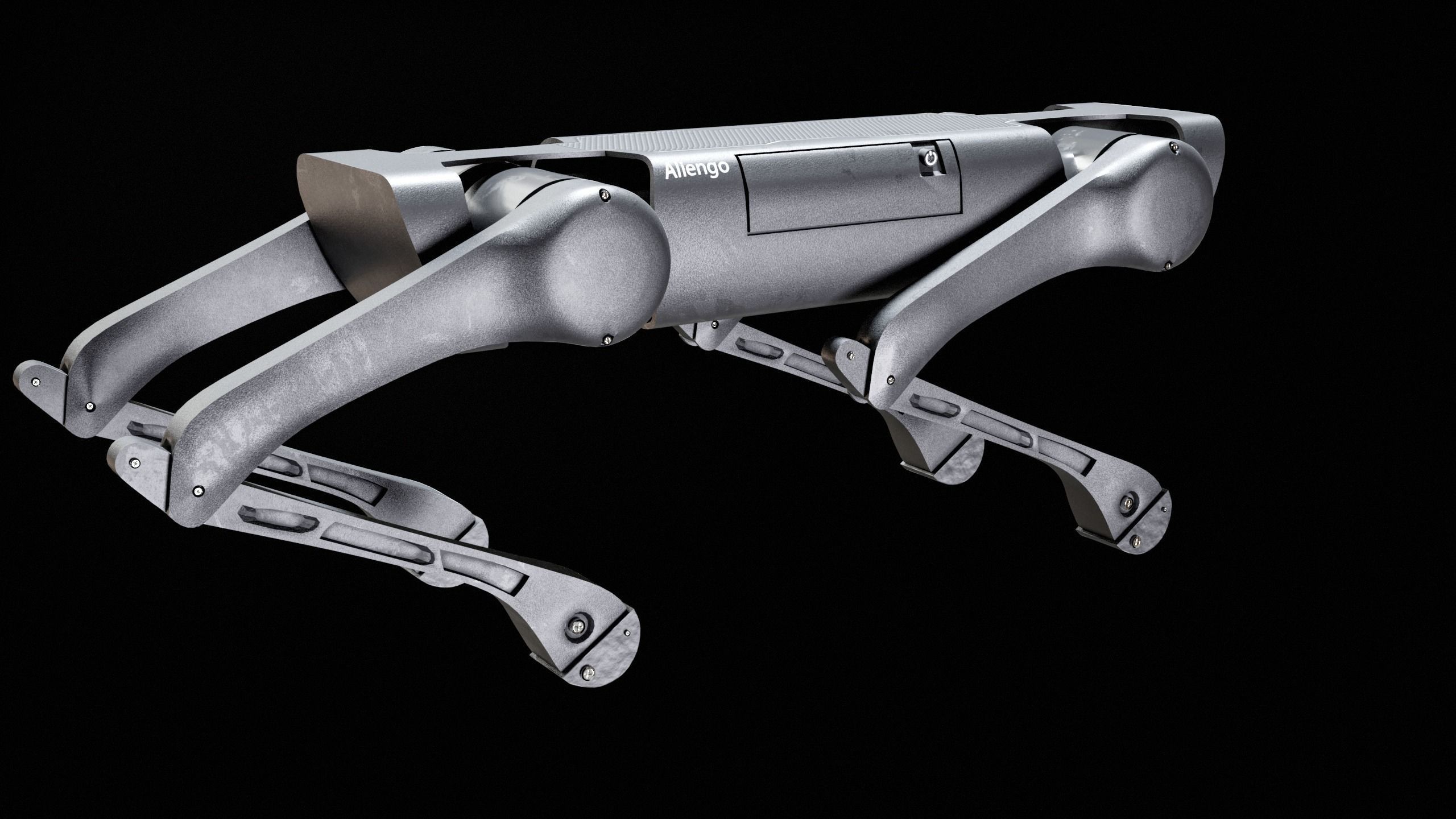 Alien-Go Robot Dog PBR Gameready Low-poly 3D model_11