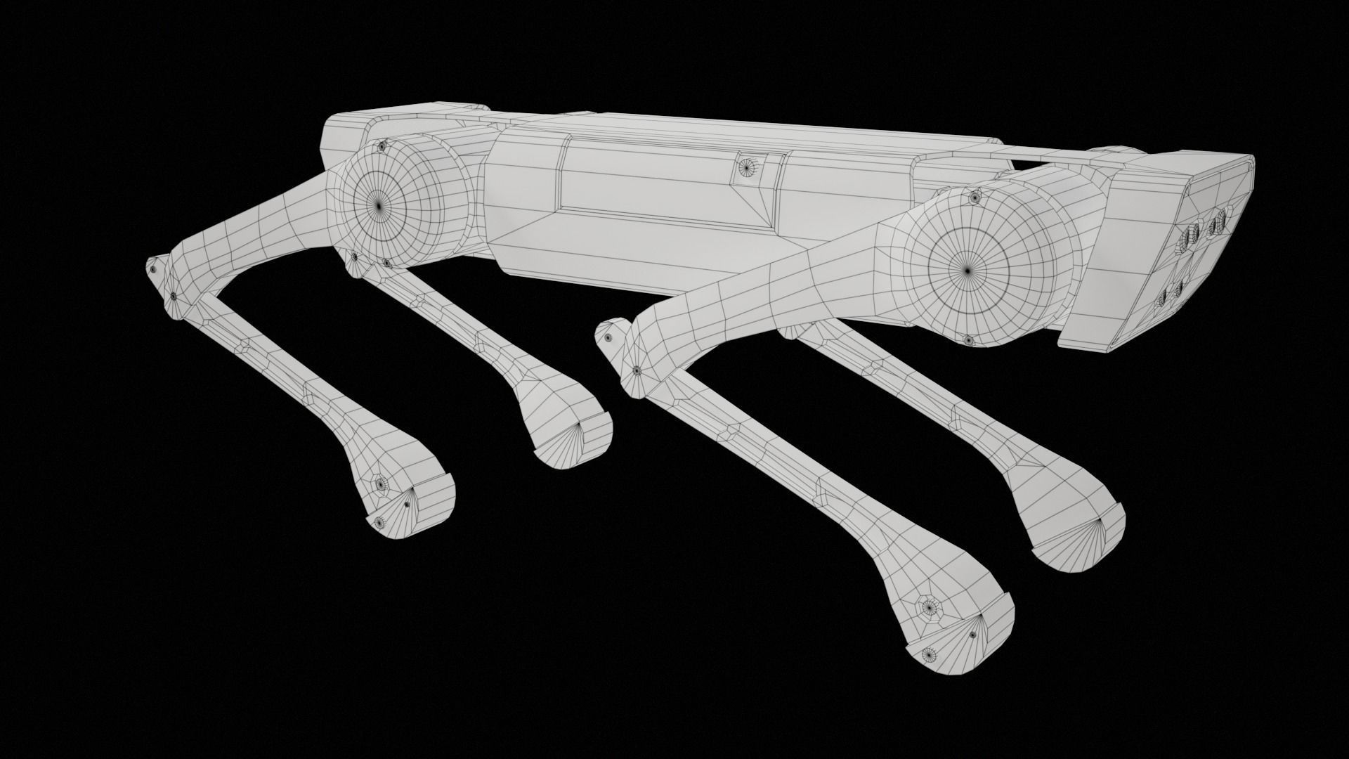 Alien-Go Robot Dog PBR Gameready Low-poly 3D model_31