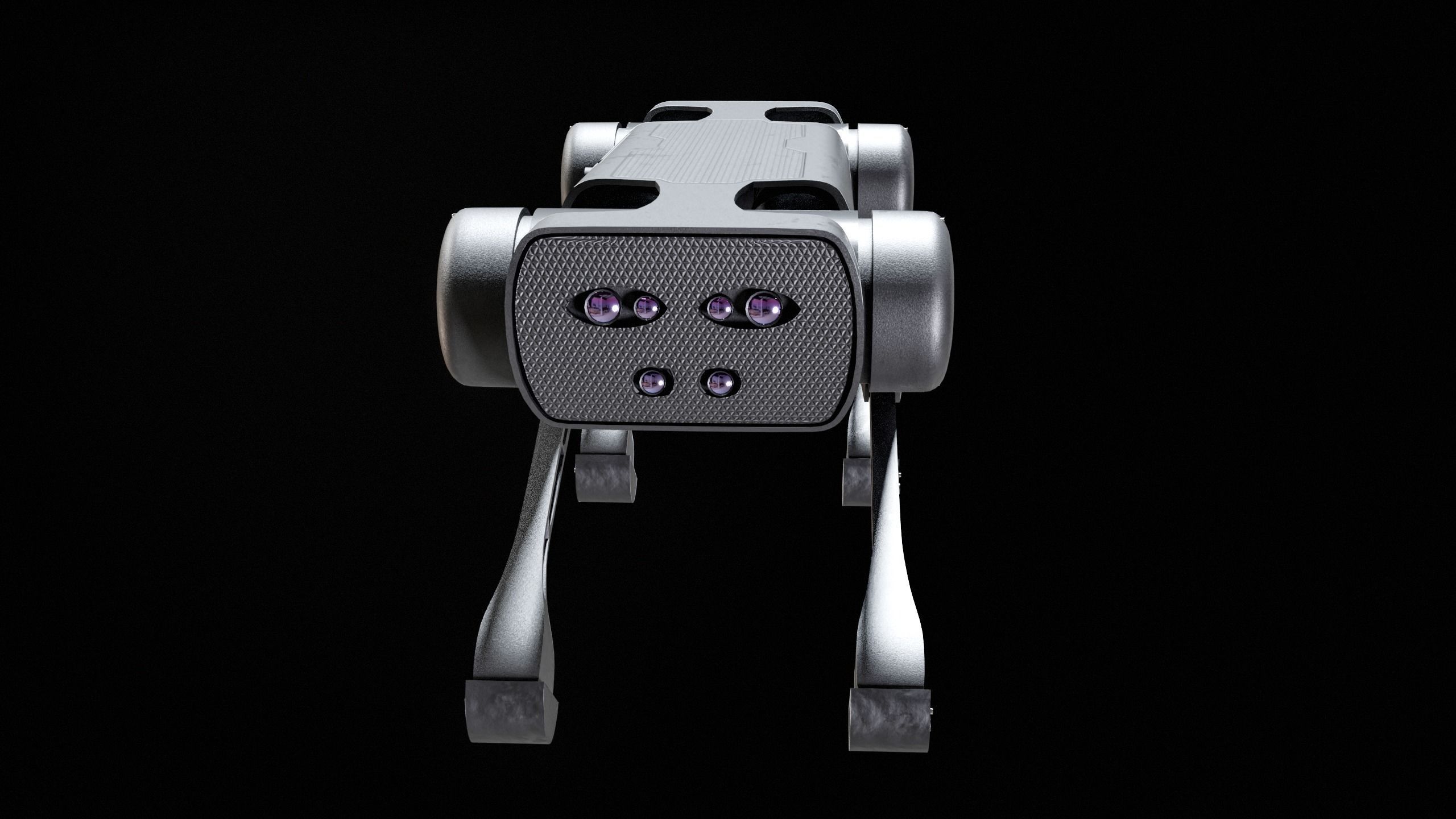 Alien-Go Robot Dog PBR Gameready Low-poly 3D model_4