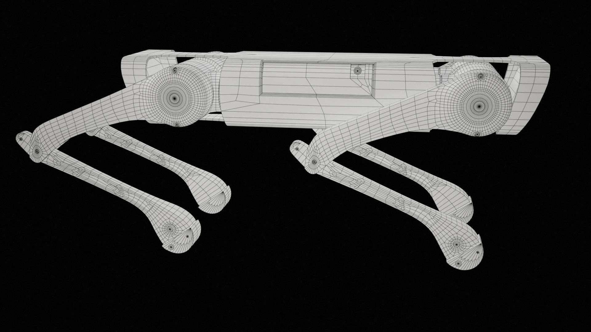 Alien-Go Robot Dog PBR Gameready Low-poly 3D model_47