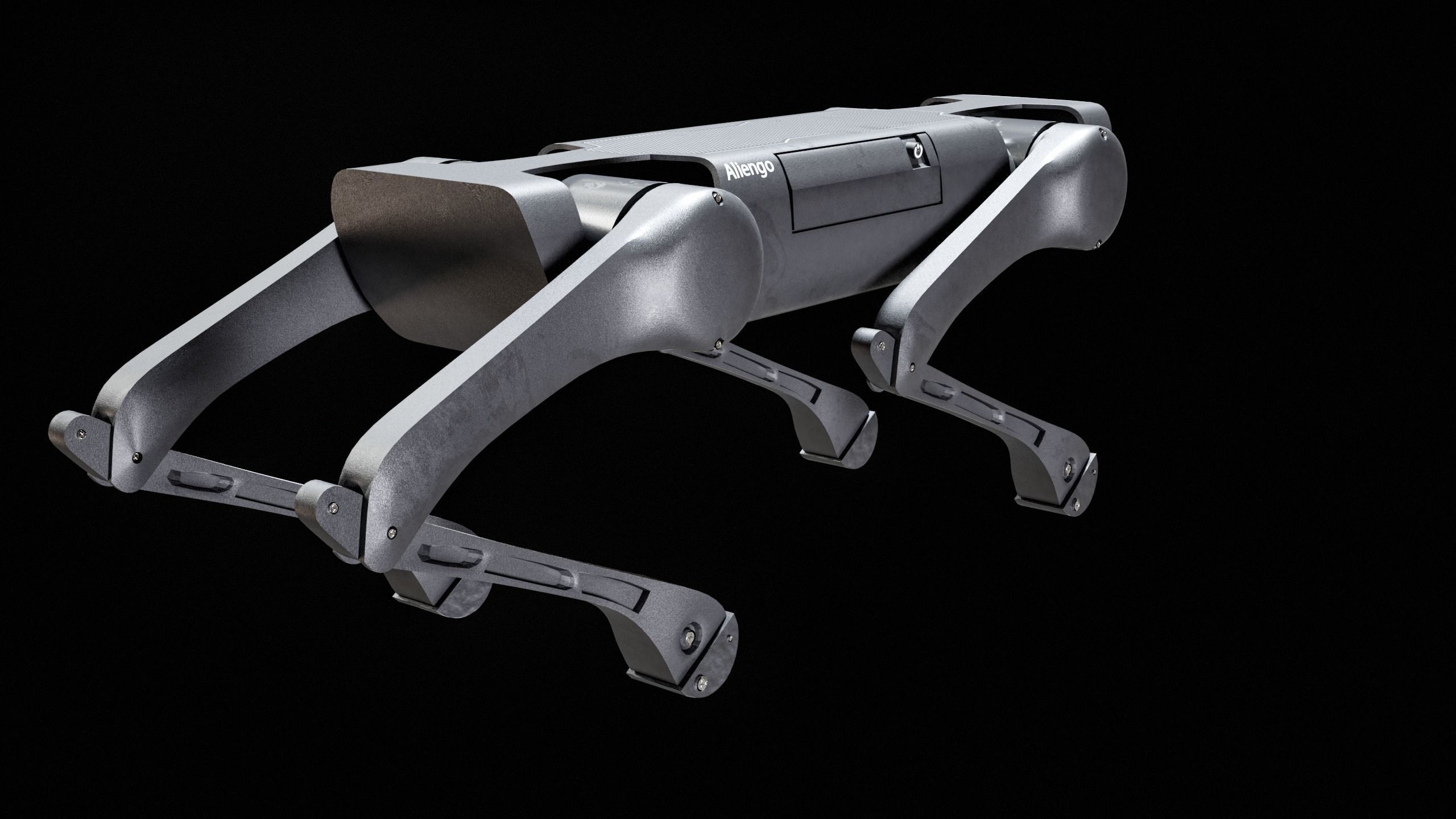 Alien-Go Robot Dog PBR Gameready Low-poly 3D model_12