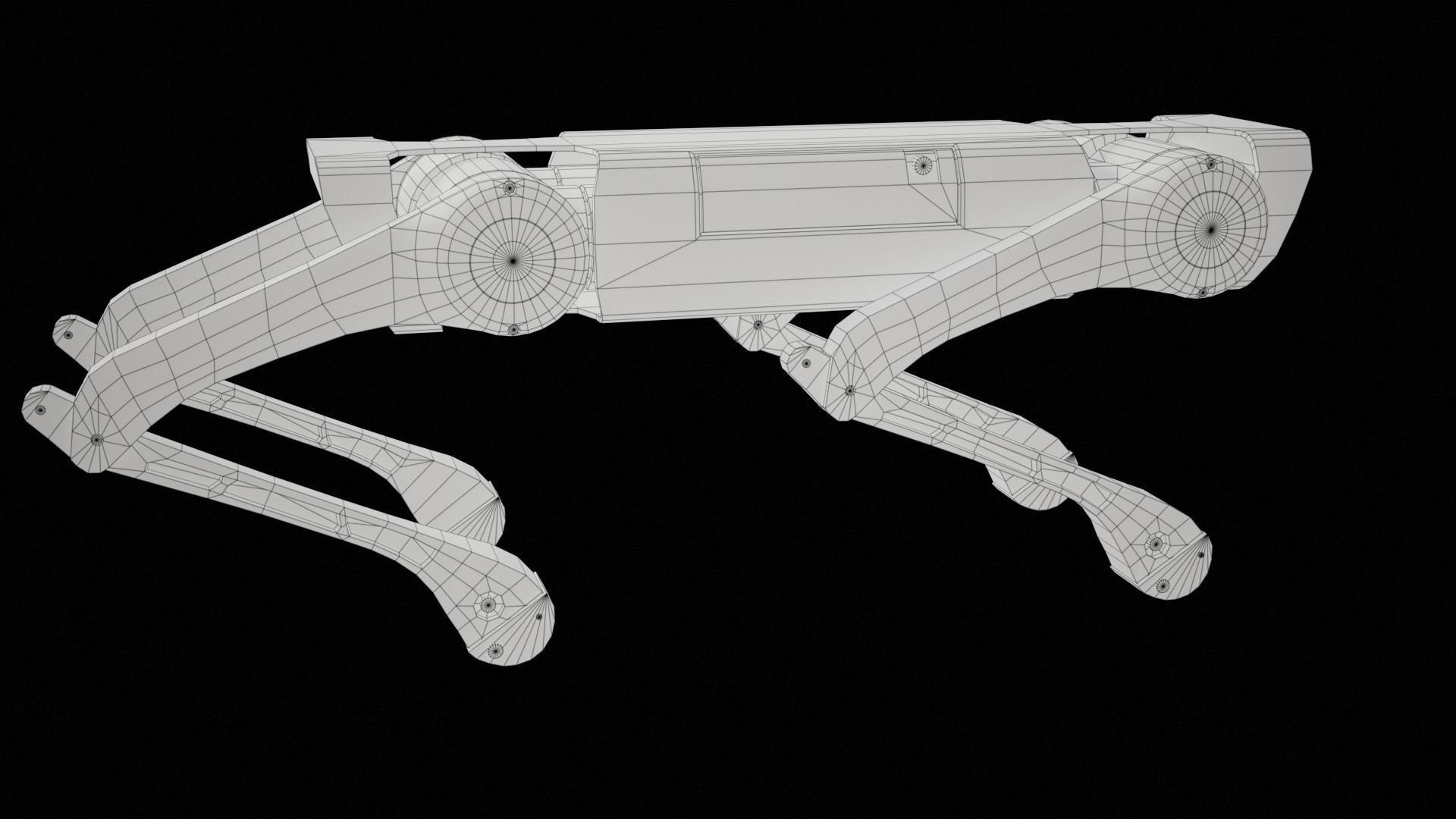 Alien-Go Robot Dog PBR Gameready Low-poly 3D model_33