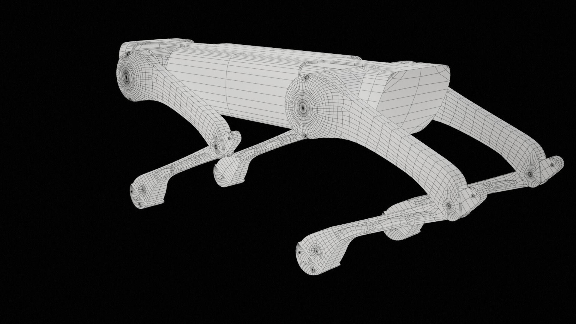 Alien-Go Robot Dog PBR Gameready Low-poly 3D model_53