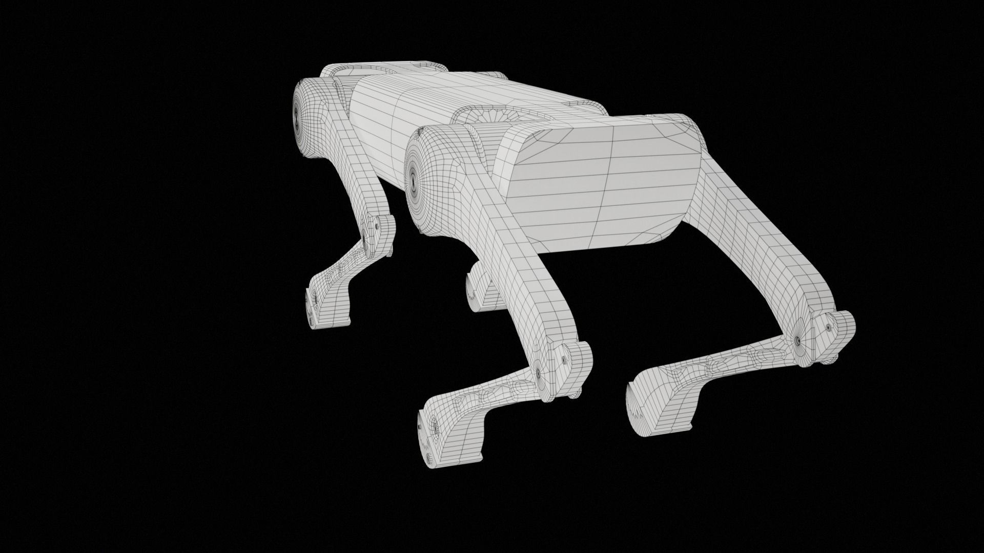 Alien-Go Robot Dog PBR Gameready Low-poly 3D model_52
