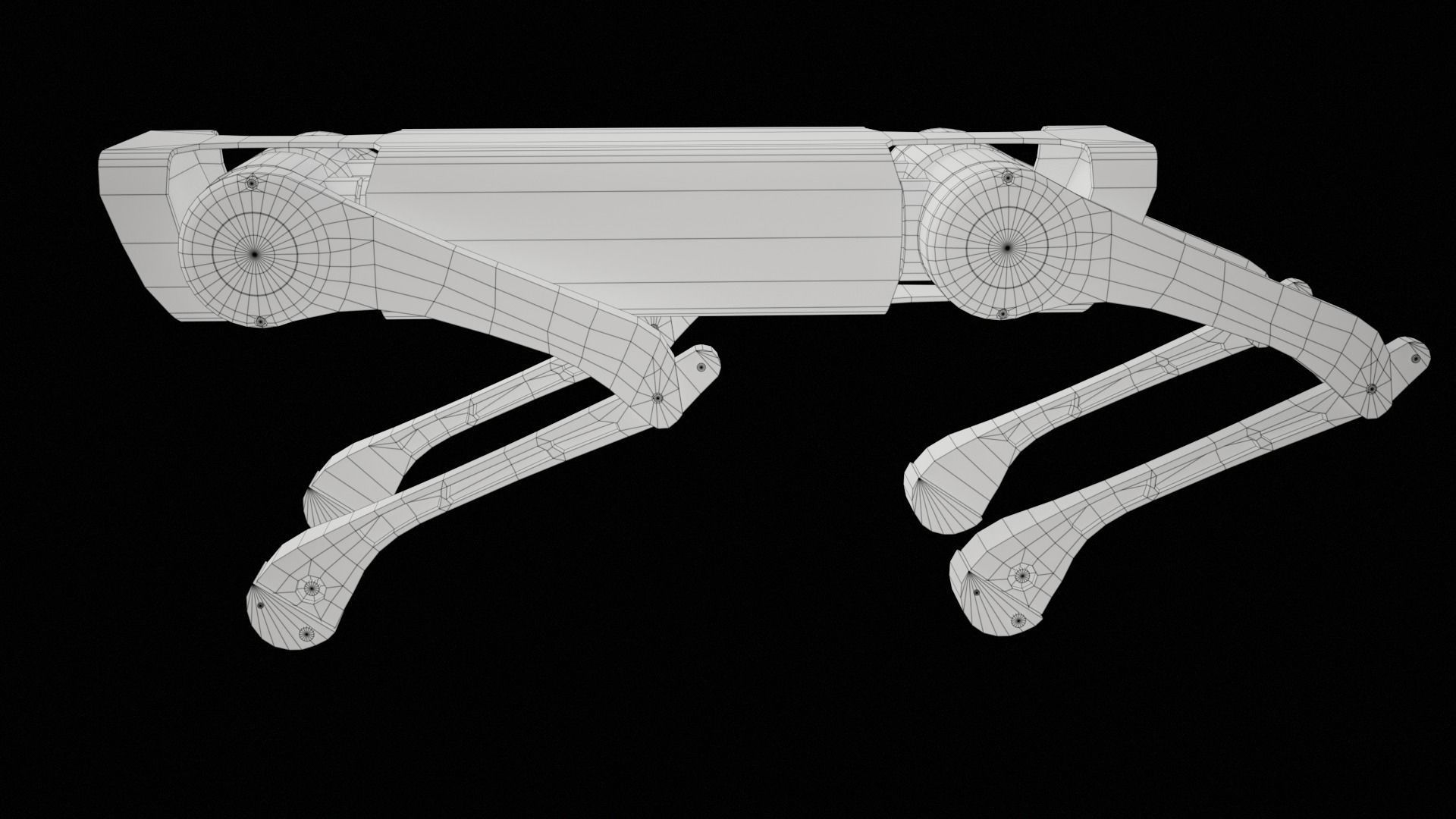 Alien-Go Robot Dog PBR Gameready Low-poly 3D model_40