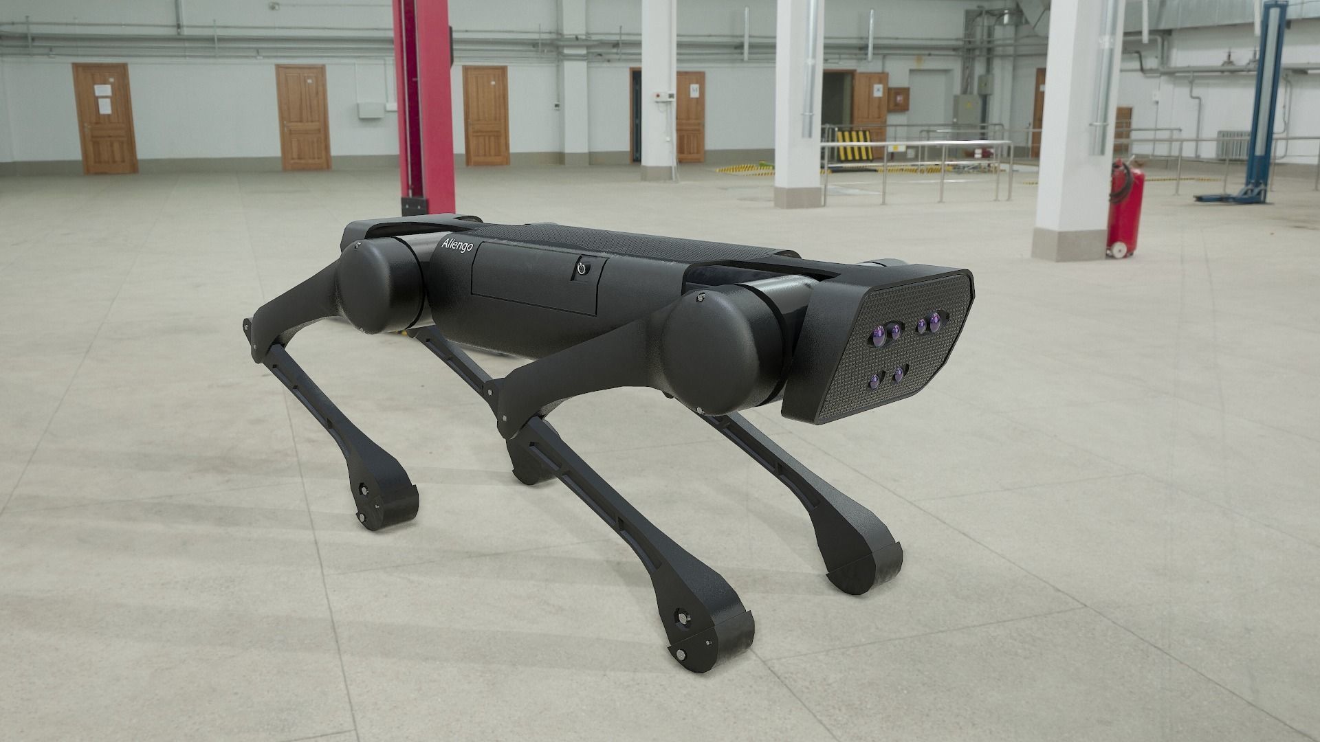 Alien-Go Robot Dog PBR Gameready Low-poly 3D model_23