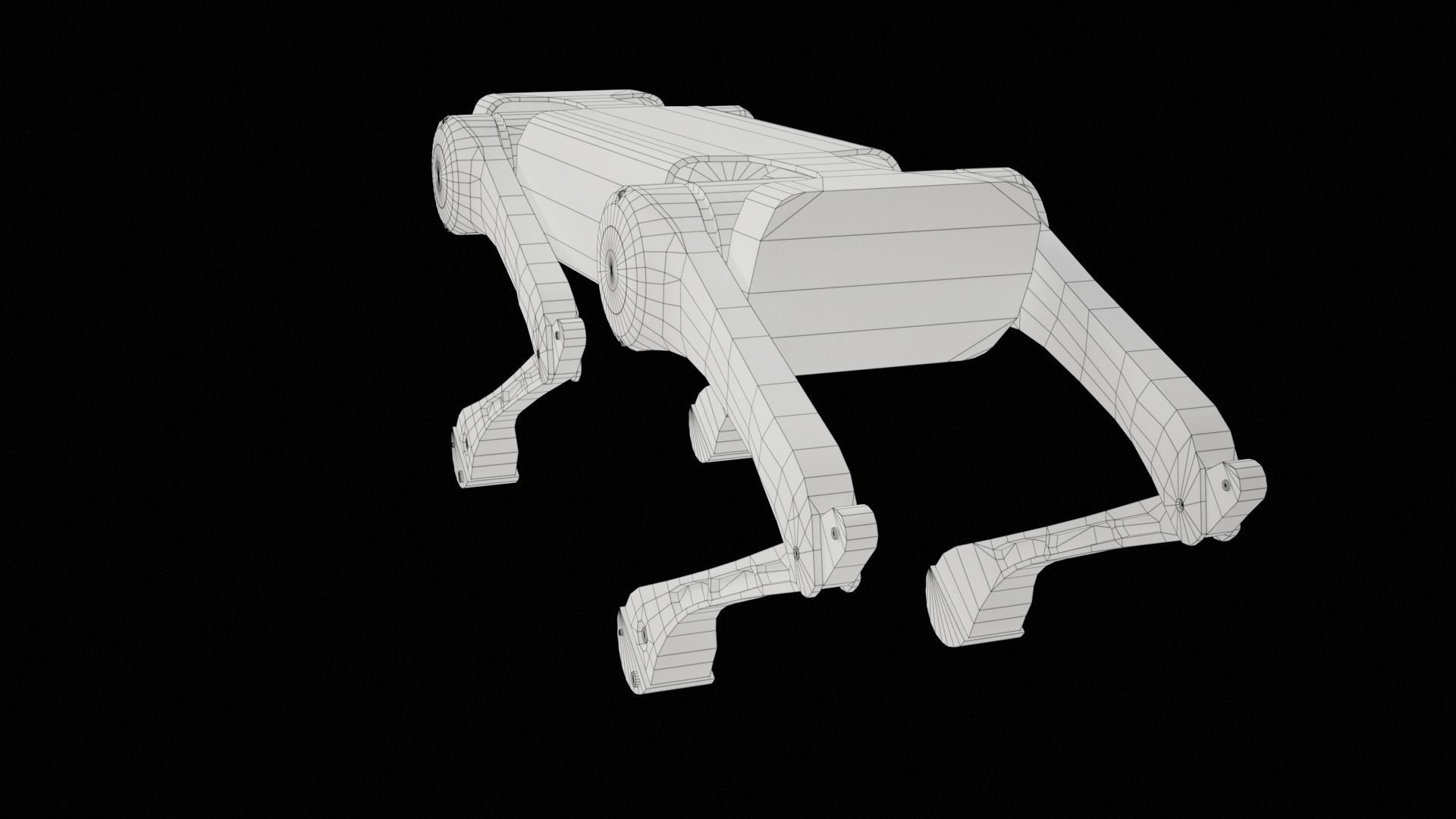 Alien-Go Robot Dog PBR Gameready Low-poly 3D model_37